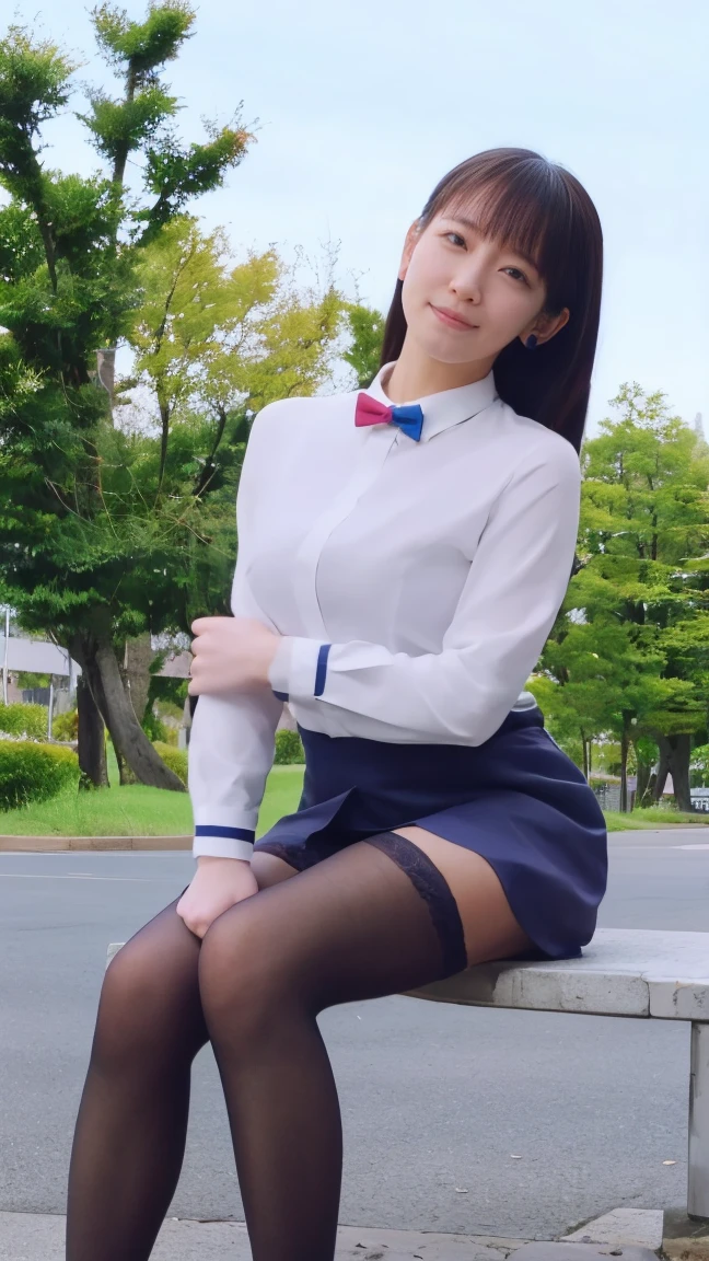 Highest quality、masterpiece、Ultra-high resolution、Clear photos、Realistic、Very cute girl、beautiful girl、The cutest Yoda Yuki、slender、Smile、Delicate hair、Walking in a big city、building、((whiteYPlease unbutton your shirt)、(YPlease open the front of your shirt))、very good、(mini skirt、((自分でSkirt Lift)、Skirt Lift))、Skirt Lift、((whiteいパンティが見えます))、(whiteいパンティを履いています:1.6)、whiteブラジャーが見える、Baby Face、Large Breasts、Thin waist、Very short hair、Whole Body Ezbian