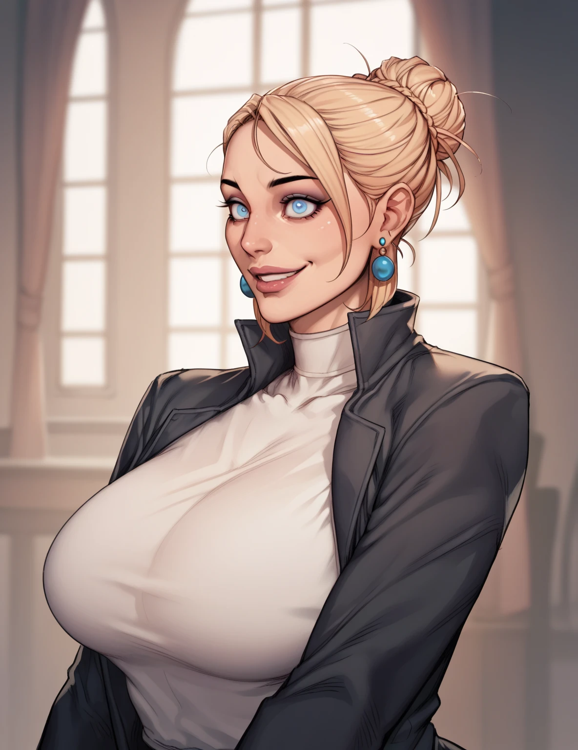 Rosalina, tails, redgown, long robe, Strapless dress, backless dress, long white elbow gloves, ssmile, light red lipstick, dark blue eye shadow, make up, black choker, cowboy shot, (((gigantic breastss))), (((cleavage focus))), (a man's hand pulling her dress down to see her breasts), (man's hand exposing her breasts), (man taking clothes off Rosalina's breasts), (they try to bare their breasts), (man showing his breasts)
