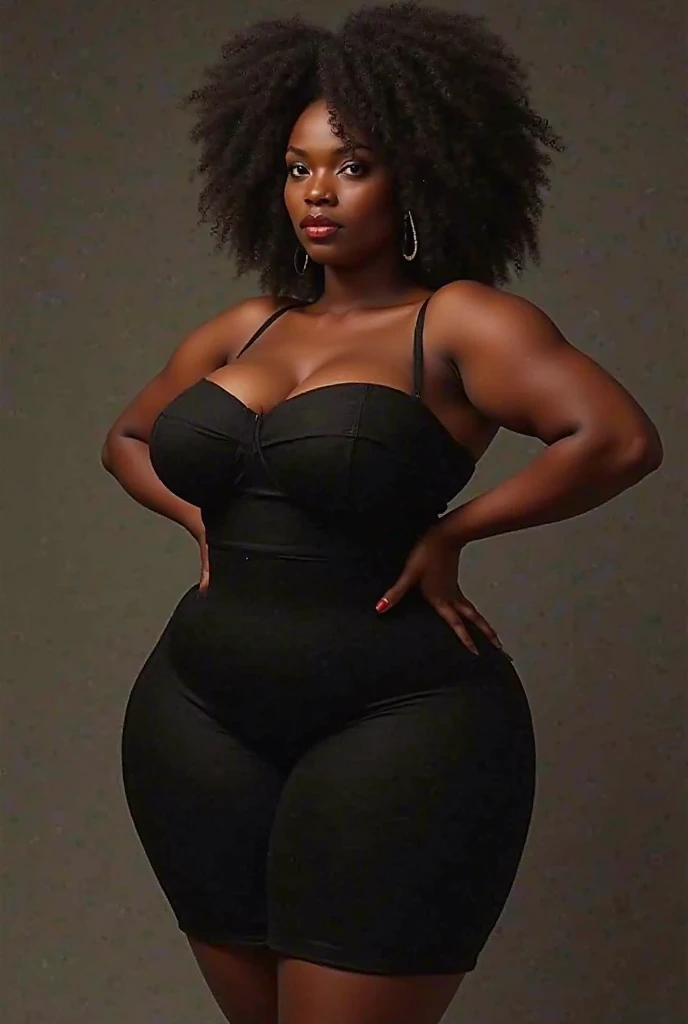 1girl, black female, mature female, dreads hair, dark skin, megan, megantheestallion, wide hips, detailed background, masterpiece, super detail, 4K