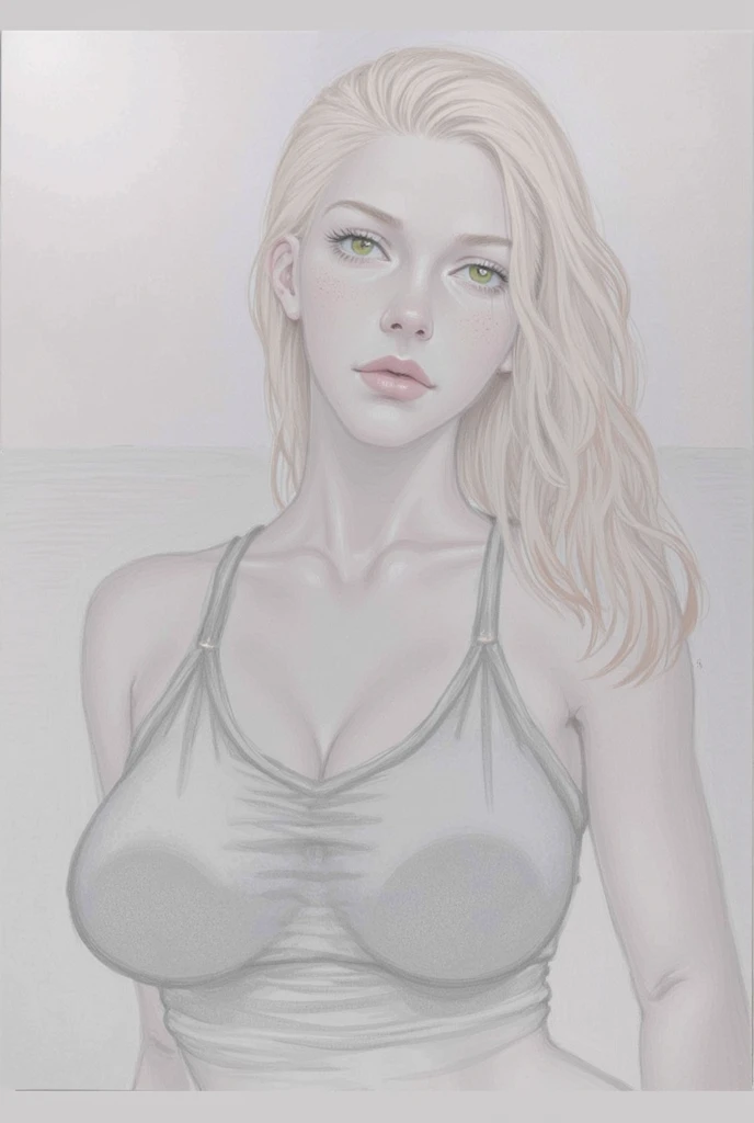 ((masterpiece)), ((best quality)), (detailed), perfect, solo, topless, golden lace bikini, , sleepy