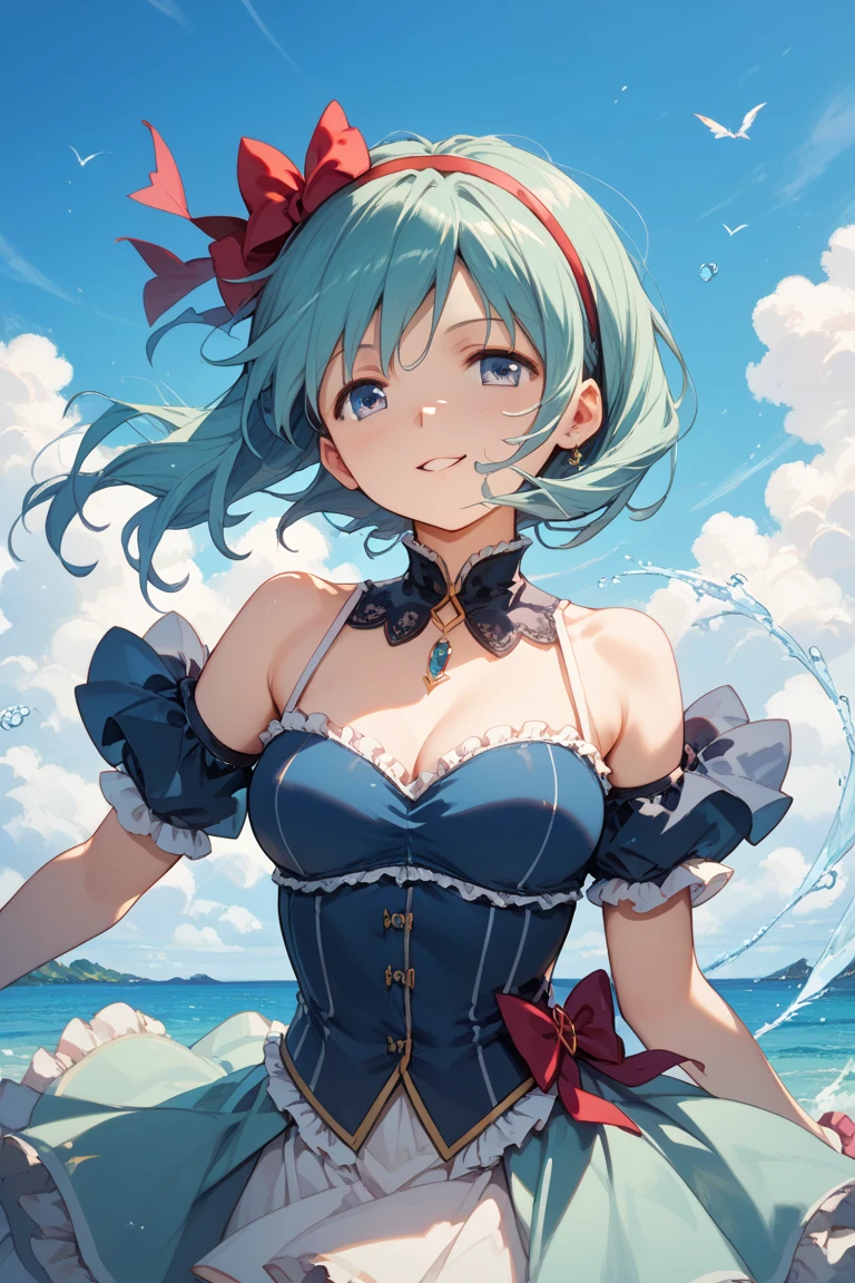 Uyuni Salt Flat、Reflects the blue sky and summer clouds spreading in all directions. (((Toru Asakura:1.37, Solo))),Walk in the middle of it, Surrounded by the blue of the sky and the white of the clouds, Create stunningly beautiful scenes.The rainbow is vivid, (((blue hairs、耳环、gradation hair、multi color hair、Parted bangs、Purple hair、short-cut、Idol costume in pure white with a lot of lace embroidery))), High resolution, Ultra-detailed, ultra-sharp, Cinematic lighting、HDR、UHD、8K、Glowing eyes, blue-sky、sparkling pupils,happy, sparkling pupils,happy,reaching out ,forward hands,floating hair, shiny hair,outdoors, wind,sparkling pupils,happy,sexy body,(Perfect Anatomy:1.2),((Perfect hands:1.2)),top-quality、A big smile、from above、dutch angle、very wide shot、shiny hair,outdoors, wind,sparkling pupils,happy,