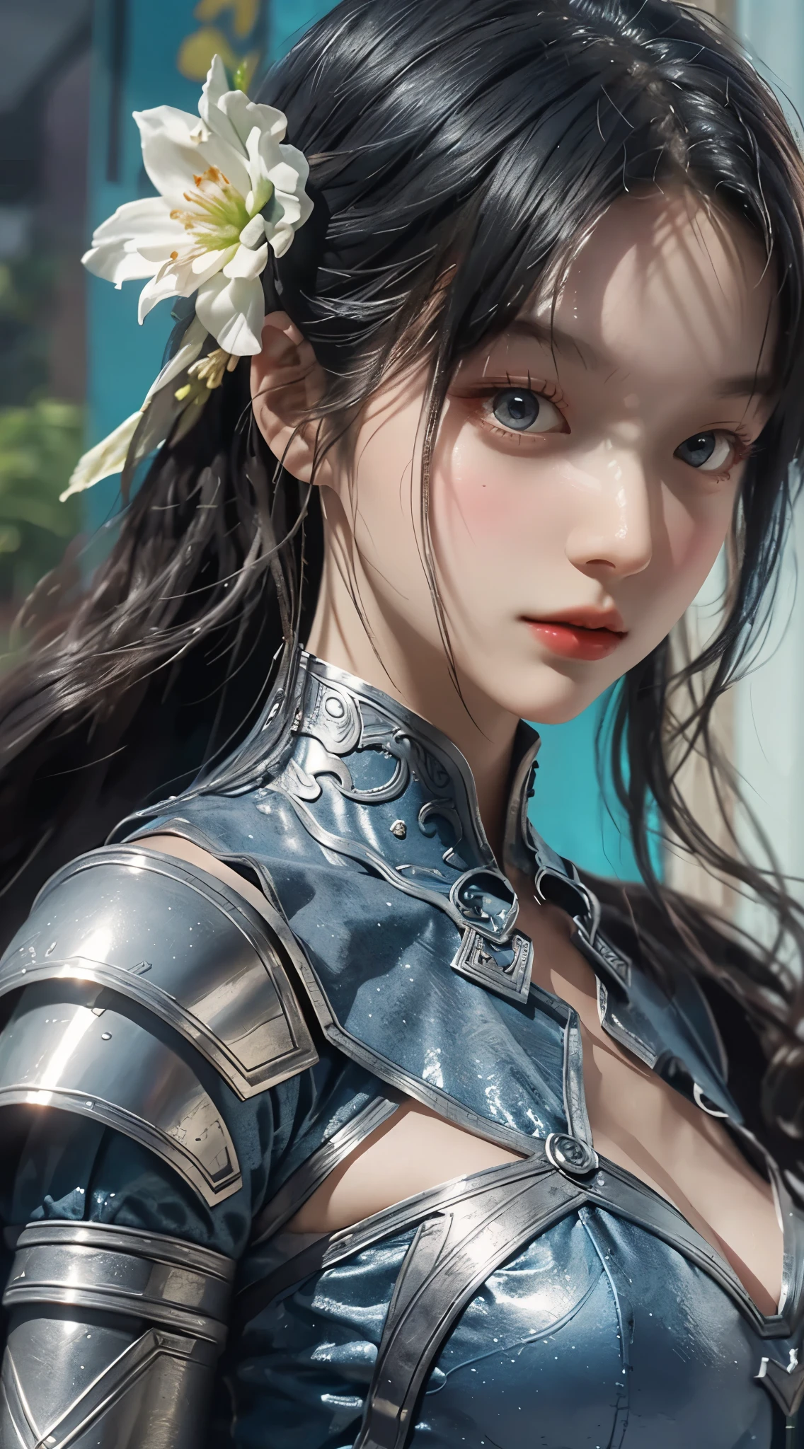 (UHD, Retina, masterpiece, precise, Anatomically_Accurate, Textured_skin, excellent_detail, High_details, High_quality, the best_quality, High_The reservoir, 1080p, HD, 4K, 8k, 16K), (fair_detailed_Eyes, fair_detailed_Lips, extremely_detailed_Eyes_and_Face), Soft_light, Physically based_Rendering, vivid_color, (Large target_breast:1.5), (shining_hair, shining_skin, Tanning_skin, Face红), (Bangs:1.5), Eye_reflection, (Bokeh), Half outline_view, (steampunk, steam_strength, Retro-futurism, Victorian Era_aesthetics, gear_and_bell_gears, bronze:1.5),