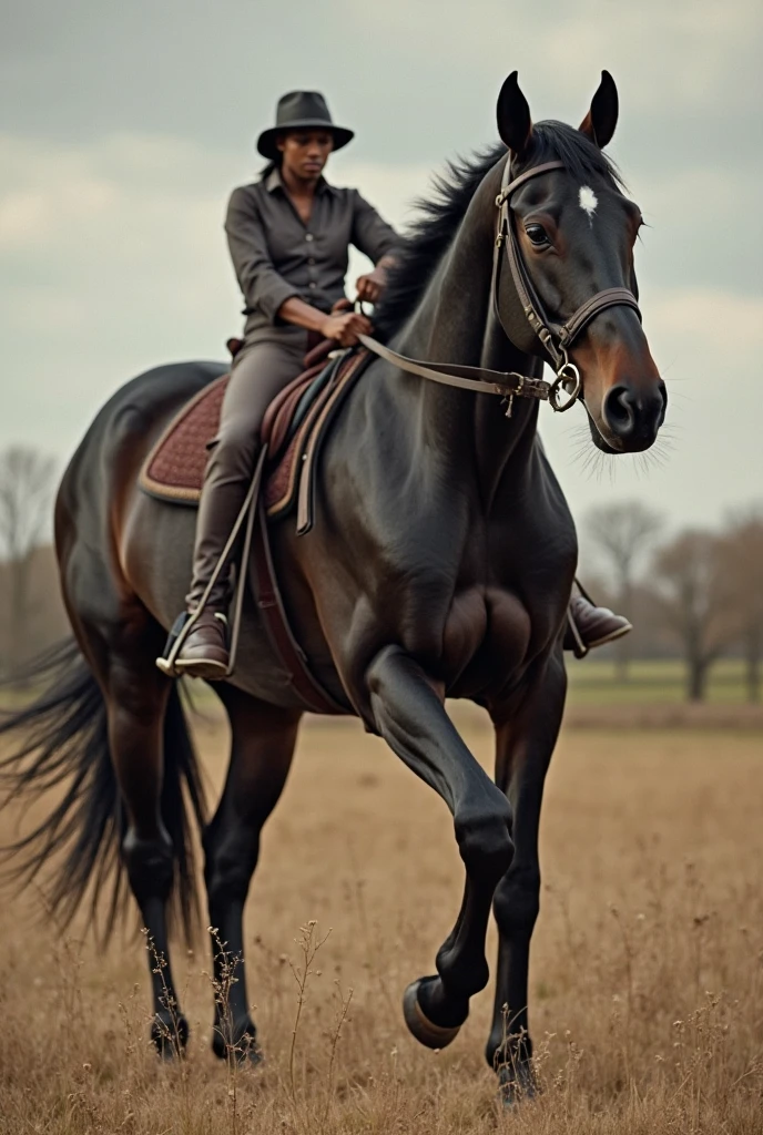 A black nigger fucking a horse