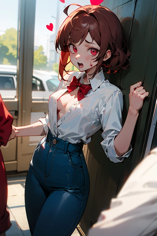 top-quality、lighting like a movie、Eroge illustration、anguished expression、High school girl being molested on a train、Eyes from below、ripped clothing、Small panties、