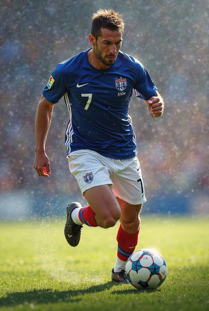 Thiago Ribeiro da Costa from France with Brazilian roots plays football in France is 178 tall and weighs 73 kg