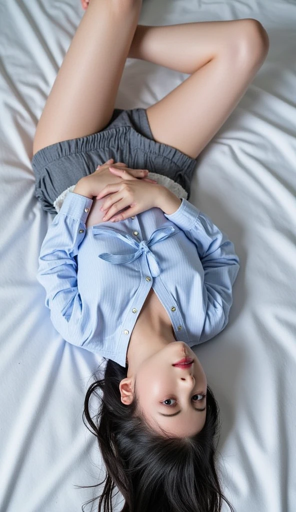 Full body photo of beautiful girl, russian girl, cute girl, good looking girl, 20 years old, school girl, wear white shirt, untidy school uniform shirt, open school uniform shirt, messy shirt, untucked white shirt, black pants, wear black glasses, wear watch, ultra details.