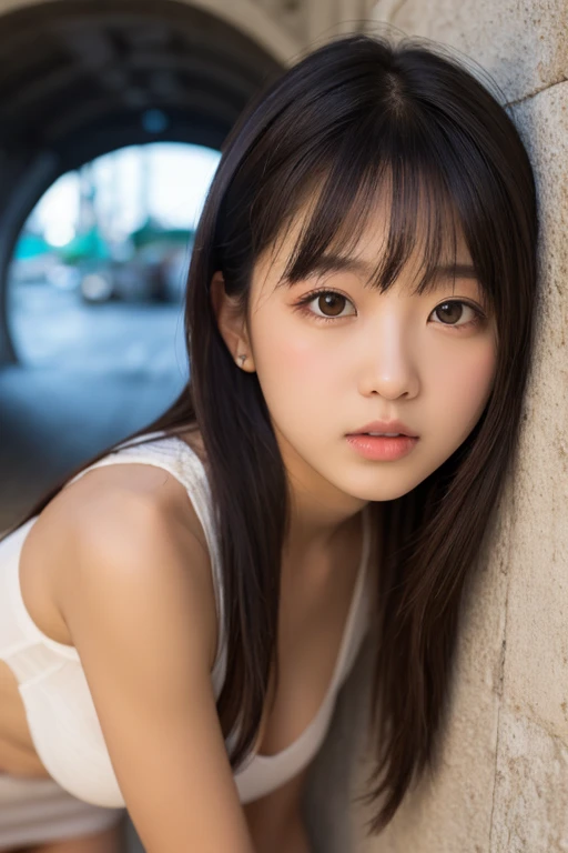 Tabletop、masterpiece、One Girl、Front view from the front、Japanese、Very young and pretty woman、(The cutest girl in the world)、15-year-old student、Makes your face smaller、Big ample breasts、Attractive person、Super cute face、Glossy Lips、Double eyelids on both eyes、 Natural Makeup、Long eyelashes、Black Hair、Asymmetrical Bangs、Center image、8k resolution、Advanced Details、Detailed hairstyle、Detailed face、Great cinema lighting、Vibrant、Ultra-realistic、Perfect limbs、Perfect Anatomy、Against the background of fireworks、Wearing a yukata、View from the waist up、