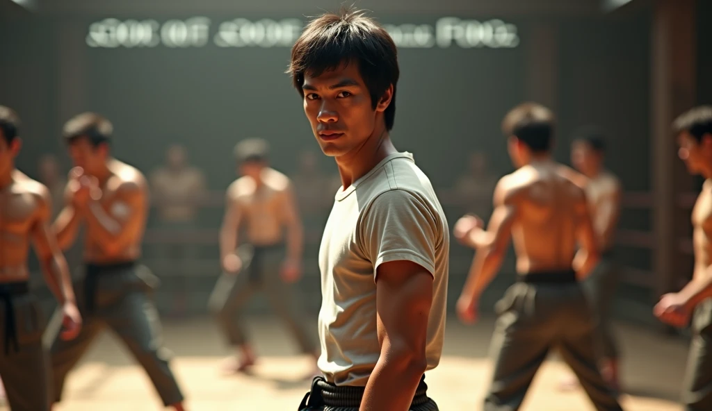 


The novel 4 Shocking Guardians of the World shows a picture of Kin, a 23-year-old Thai man with a strong figure, standing tall and holding a fist. Has a large fist like ice power, is light blue, wears a black t-shirt, has short hair, uses the power to control the water behind himself. Transform into a roaring ice tiger human. It has a large transparent shape. able to see through A big, stocky body, with Maiya, a 21-year-old half-Thai-Chinese girl with long, tied-up hair, wearing a red T-shirt and long jeans. Take a fighting position, pointing your legs up to the sky. Nicha, a 22-year-old Thai woman, has long hair in a bangs style. Wearing a blue t-shirt and long pants, with emerald green eyes, the two stood next to Kin. Kin stood in the middle. Location along the Mekong River, So Phisai District, Bueng Kan Province. distant angle photography In a semi-realistic form. The scene is like a Hollywood movie cover.

