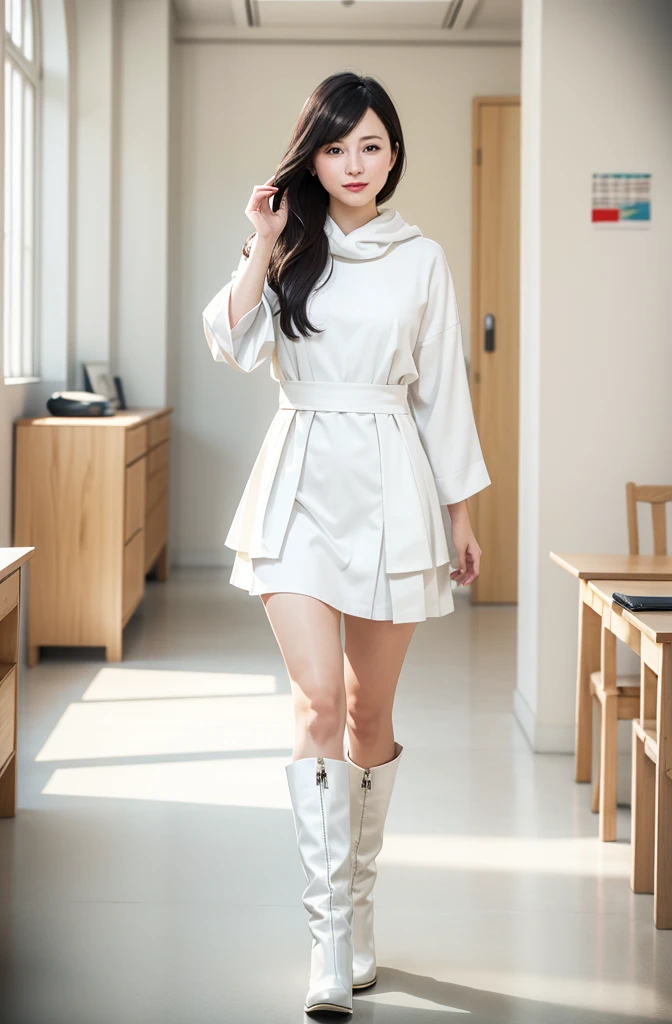 Gaeul in thigh high boots