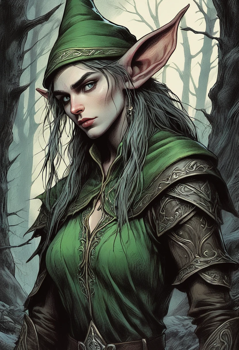High detail RAW color art, animation, sharp chest, white skin, white skin, ((Liv Tyler as Arwen from LOTR in sequoia forest)), portrait, elf ears, ((cartoon style)), ((lord of the rings)), (shy), mystical, elegant, beautiful face, violet silk dress, elven forest,
(detailed skin, skin texture), elf,
magical atmosphere, (muscle), (detailed skin, skin texture), intricately detailed, fine details, hyperdetailed, raytracing, subsurface scattering, diffused soft lighting, shallow depth of field, by (Oliver Wetter)
Atey Ghailan, by Jeremy Mann, Greg Manchess, Antonio Moro, trending on ArtStation, trending on CGSociety, Intricate, High Detail, Sharp focus, dramatic, photorealistic painting art by midjourney and greg rutkowski, bokeh on background