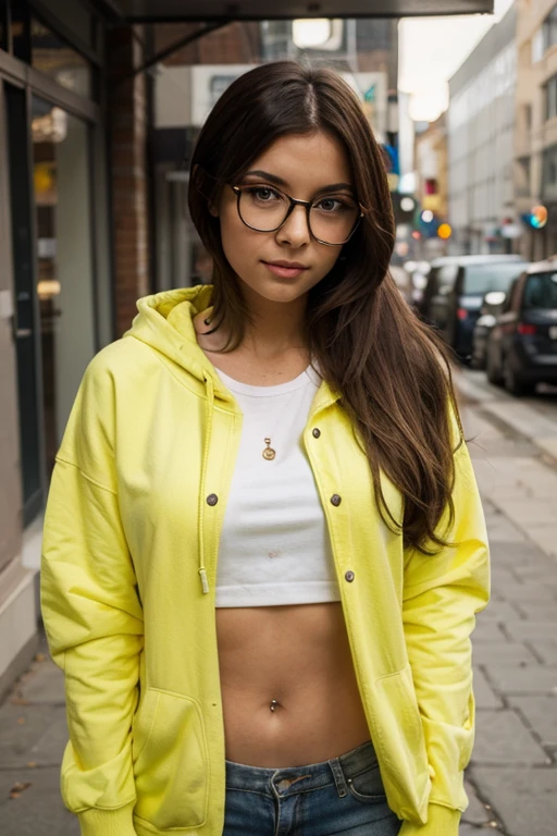 Vendedor,Pink and yellow glasses,baixa estatura,Asas,luzes neon,fios verdes
