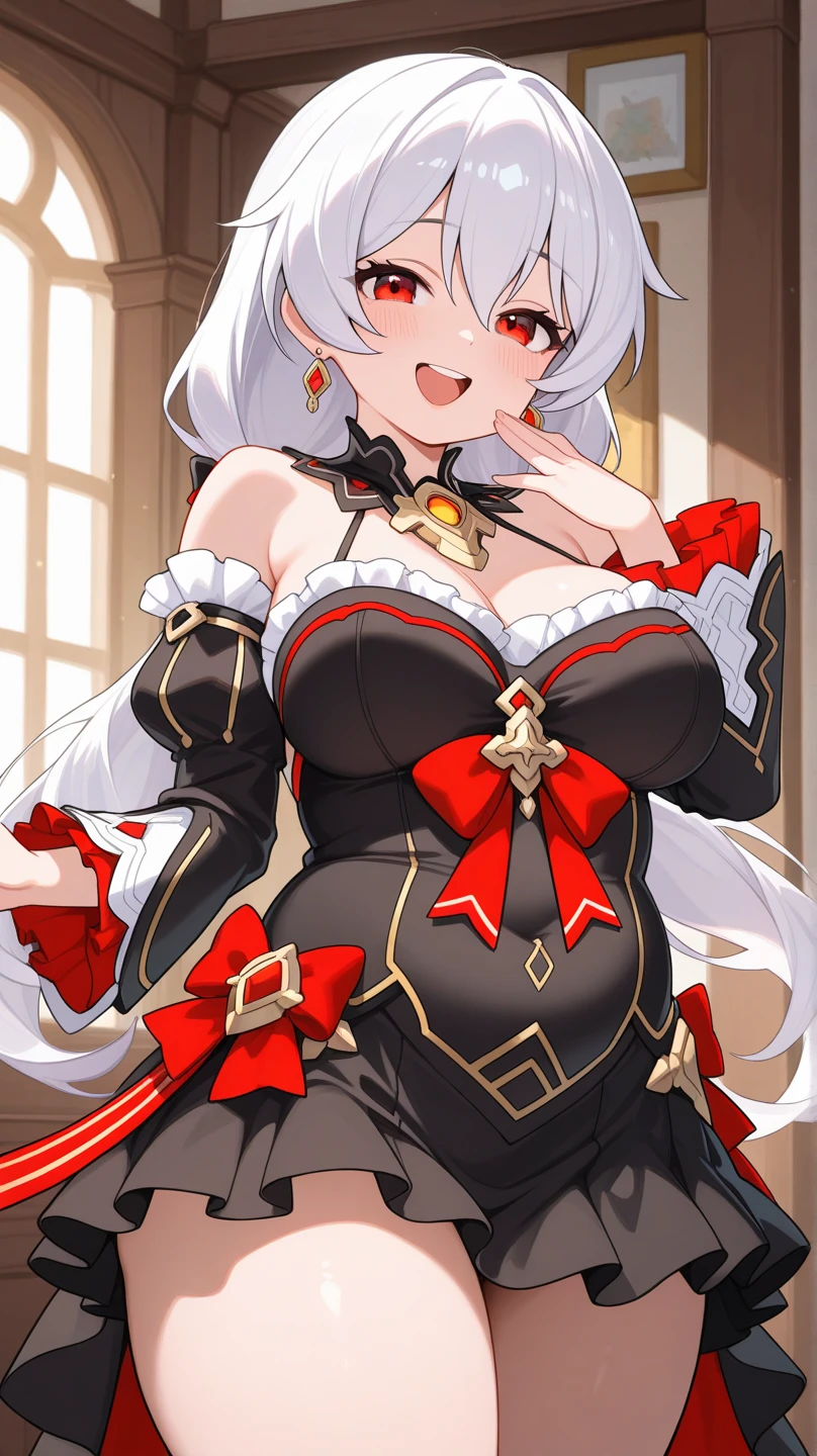 Anime illustration、(Black Hair、long hair)、alone,(Large Breasts)、(Perfect Eyes, Highest quality:1.2),Big and voluptuous breasts,Highest quality、idol carving、Perfect Proportions,(Sexy see-through idol costume),Idol Pose、Very sexy、,Torn fishnet stockings、Wet Skin、(Big Breasts)、Thick thighs、((Shiny Hair, Glowing Skin)),1000+ Favorite quality