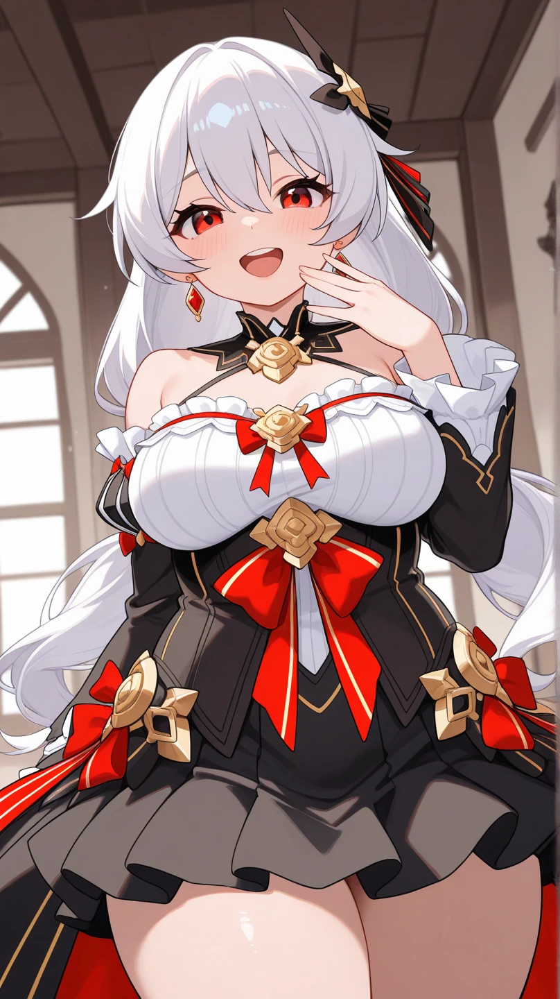(((1girl))), ((best quality)), ((masterpiece)), ((ultra-detailed)), (illustration), (detailed light), (an extremely delicate and beautiful), (beautiful detailed eyes), (sunlight), ((extremely light)), ((extremely clothes)), (((hyper detail))),(((((front lighting))))),(((((front light))))),
((((quite adorable and sexy Wizard's robe with a brief skirt and magical ribbon)))), (((Adept Warock))),
,
(((high twin pig tails))), ((((white silver hair)))),
(((yellow gold eyes))),
((((whole body)))), aged 5 to 8, ((((())))), ((((very adorable young girl)))),
((condescending expression)), ((mischievous smile with sexual satisfaction)), (((extra adorable))), (((((extra slender shape))))),
(((((extremely beautiful detailed face))))),
(((dynamically attacking enemies by a spell of Time-Stop))), (((elegant magic boots))), (((flying clocks))),
(Dutch angle), (((elegant magic gloves))), ((transparent magical underskirt)), (a little bit exposed adorable magical panties)