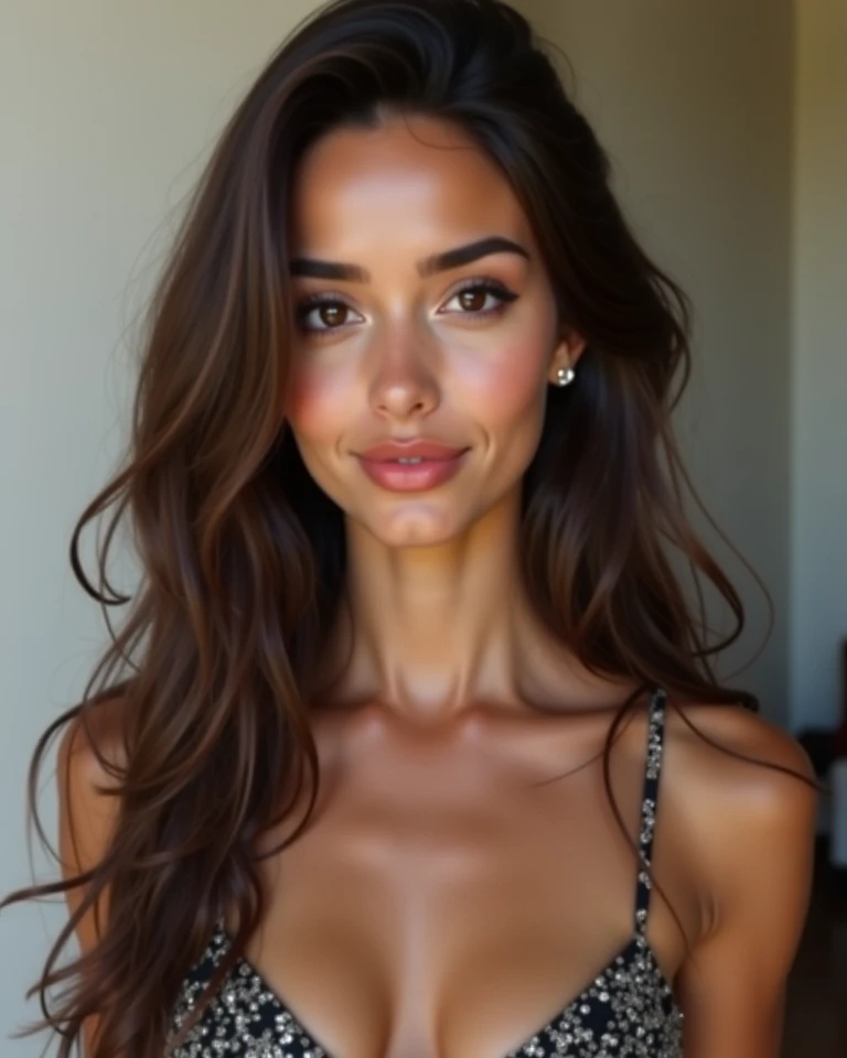 Female 28, super model poses and selfie, 1