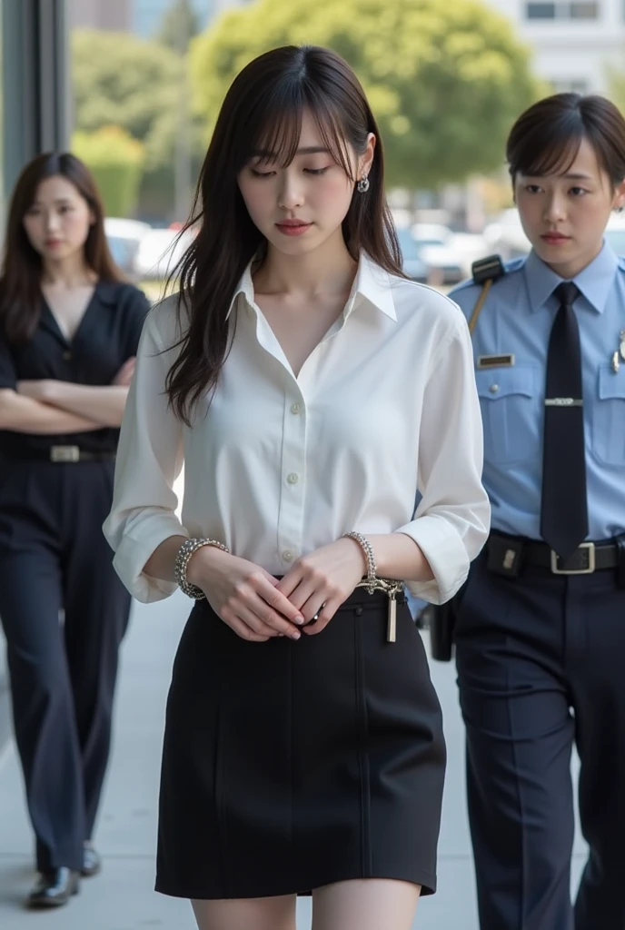 grasp、、office girl grabbed by the buttocks on the train、pleatedskirt、a beauty girl１a person、ember３a person、Grabbing the buttocks、molesting、Touching your buttocks on the train, Undress your panties,(Scary face), (short hair), (wearing glasses)