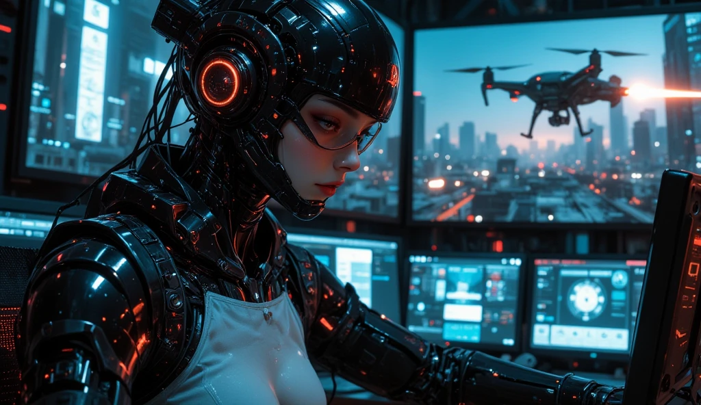 realistic visual effects，attractive beautiful，dramatic contrast，Gentle lighting，Delicate warmth，the soft light，hyper HD， Extremely colorful，best qualityer，perfect female shape，HighDynamicRange，long eyelasher，Unbeatable masterpiece，Snow-whiteskin，putting makeup on， Sexy goddess，Large metal mechanical gears，Strange sky，8K high quality，A pair of big eyes are beautiful and moving，White skin，Makeup，Sexy outfit， 【Background with】Large gold gear，Doomsday ruins，Giant tornado，The setting sun burns the clouds，Multiple planets，The end of the world，Multiple planets，Space-time tunnel，Space battleships，Mards，Gold this round，Gold Warframe，Jupiter，Lightning Thunder， Mercury，Strange sky，Giant tornado，Blue light，salama，Large flying machines，Cool car，Time Tunnel，nuclear power plant，Futuristic car，Cool headlight wind。