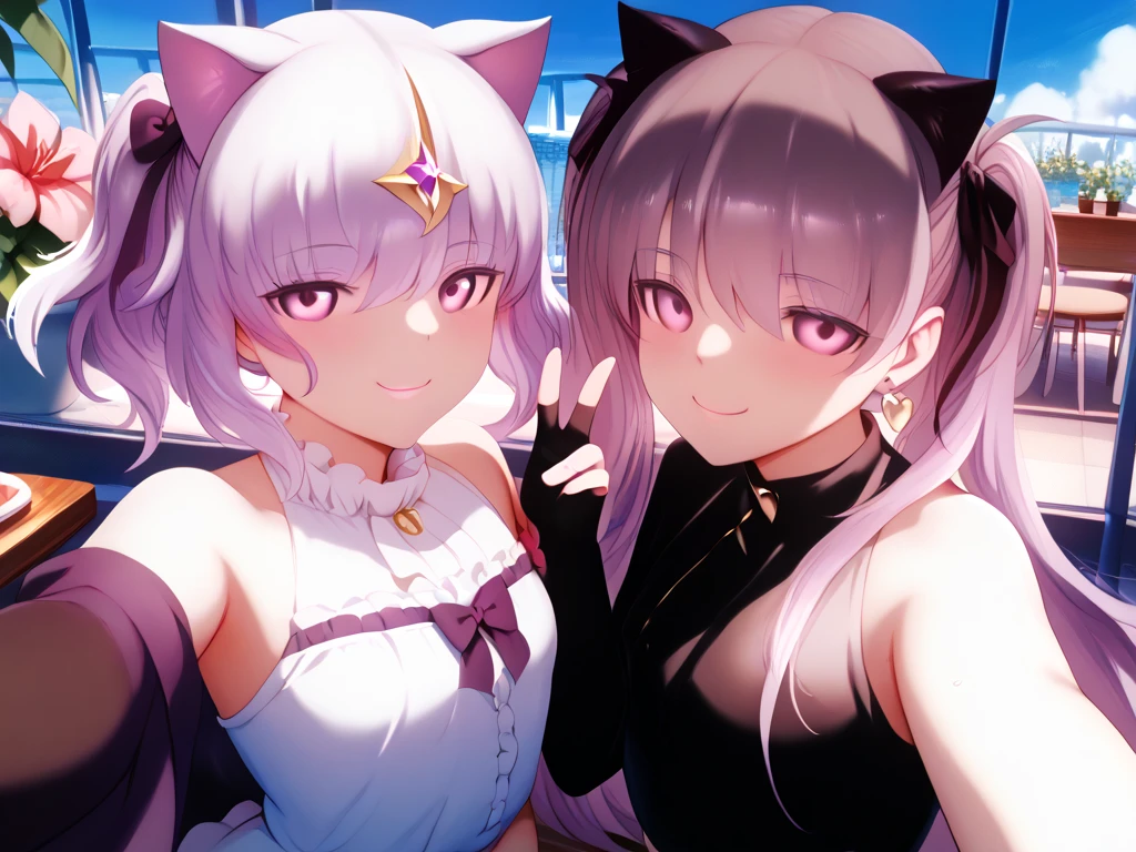 make、top-quality、((life-like3D Anime))、 render of a cute 3d anime girl,Photo Realisticity、fox ear、beautiful a girl、twinsies、white hair、2 girls in、hyperdetailed face、Hidden Face、二重まぶた、shinny skin、cum in mouth,masterpiece、top-quality、(Photo Realisticity)、fox ear、beautiful a girl、twinsies、white hair、2 girls in、hyperdetailed face、Hidden Face、二重まぶた、shinny skin、(((incoming kiss,Closed eyes)))、kiss, Saliva,profile、(((see-through langerie)))、(((No Underwear)))、Sperm on the face、Sperm in the mouth、Deep kissing,(((NSFW))),embrace、Drooling、red blush、((breast grab)),3D CG Art