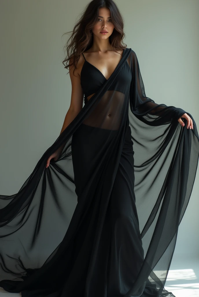 ein Mann, Magier, gelbes langes Haar, dunkle Fantasie, Detaillierte gelbe und schwarze kosmische Robe, Kosmischer Stab