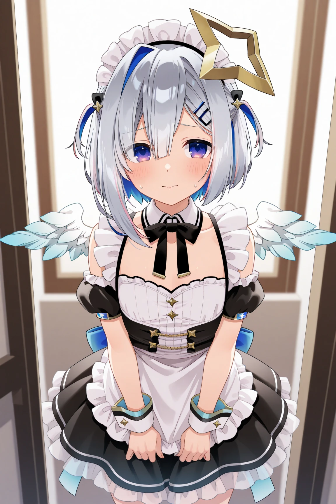 face、I can see the side、Frilly on the cuffs of your clothes、Lower body naked、indoor、An empty, closed container、Pussy、R18