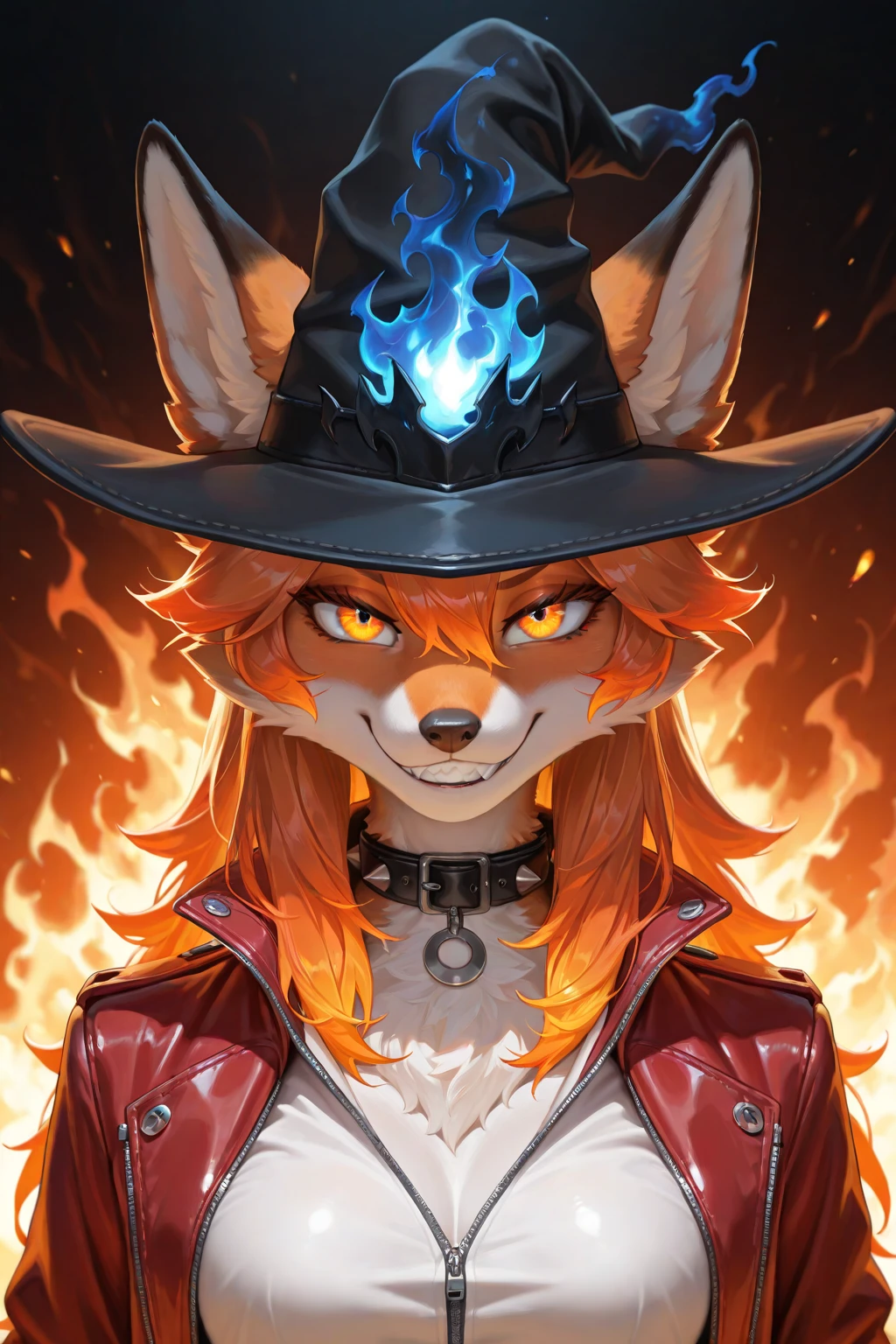 uploaded to E621, by kenket, by Kilinah, by Einshelm, by fluff-kevlar, by foxovh, beautiful and detailed portrait of an anthropomorphic vixen ((female))), (detailed averi), (detailed lighting), (detailed fur), (detailed breasts), BREAK, (cinematic lighting), ((detailed background)), ((depth of field)), (half body shadow), ((looking at viewer)), [backlighting], [detailed ambient light], [ambient light on the belly], [realistic proportions], [explicit content, adult, nsfw], [sharp focus], (questionable content), (shaded), (hi res), ((masterpiece)), (Averi, Fox girl), (anthro, fluffy fur), anthro fox girl, body fur, curvy, sexy, nice, cute, hot, sassy, sassy hips, (Averi, Fox girl), green eyes, solo, blush, smug smile, graveyard, trees, flat chest, chest fluff, striped thigh highs, colorful thigh highs, high socks, thigh high socks, striped high socks, legs adorned with colorful fabric, speech bubble, heart, hearts, seductive pose, leaning to a tree, sexy pose, night, rain, wet fur, tail tip emanating magnificent magical fire, scarlet fire encircling the tail tip, fiery tail tip, fiery magical tail, magical tail fire, scythe with sharp blade, grim reaper's scythe, grim reaper girl, grim reaper, scythe, wearing grim reaper's cloth, dark hooded red cloak, red cloak, rugged broken clothes, wielding a scythe, clothes being blown by wind
