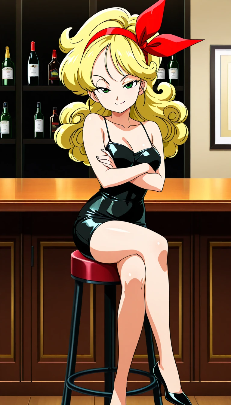 (a naked woman posing in the bar with several other people nearby), 1woman, sexy, mature, big boobs, nude, curvy, ass, nipples, voluptuous, blonde hair, curly hair, jewelry, bracelet, indoors, solo focus, from behind, multiple boys, crowd, public indecency, public nudity, exhibitionism,(masterpice:1.5), (high-quality:1.5), (best-quality:1.5), (highly detailed woman), high detailed eyes and face, highly detailed fingers, intricate_details