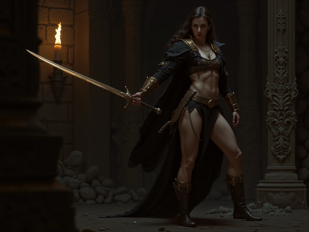 Asgard,valkyrie,Senhora Cavaleiro,anatomia correta,epic fantasy digital art,tmasterpiece,8k,high-definition resolution,Desenho detalhado,alta qulidade,, Epic composition,