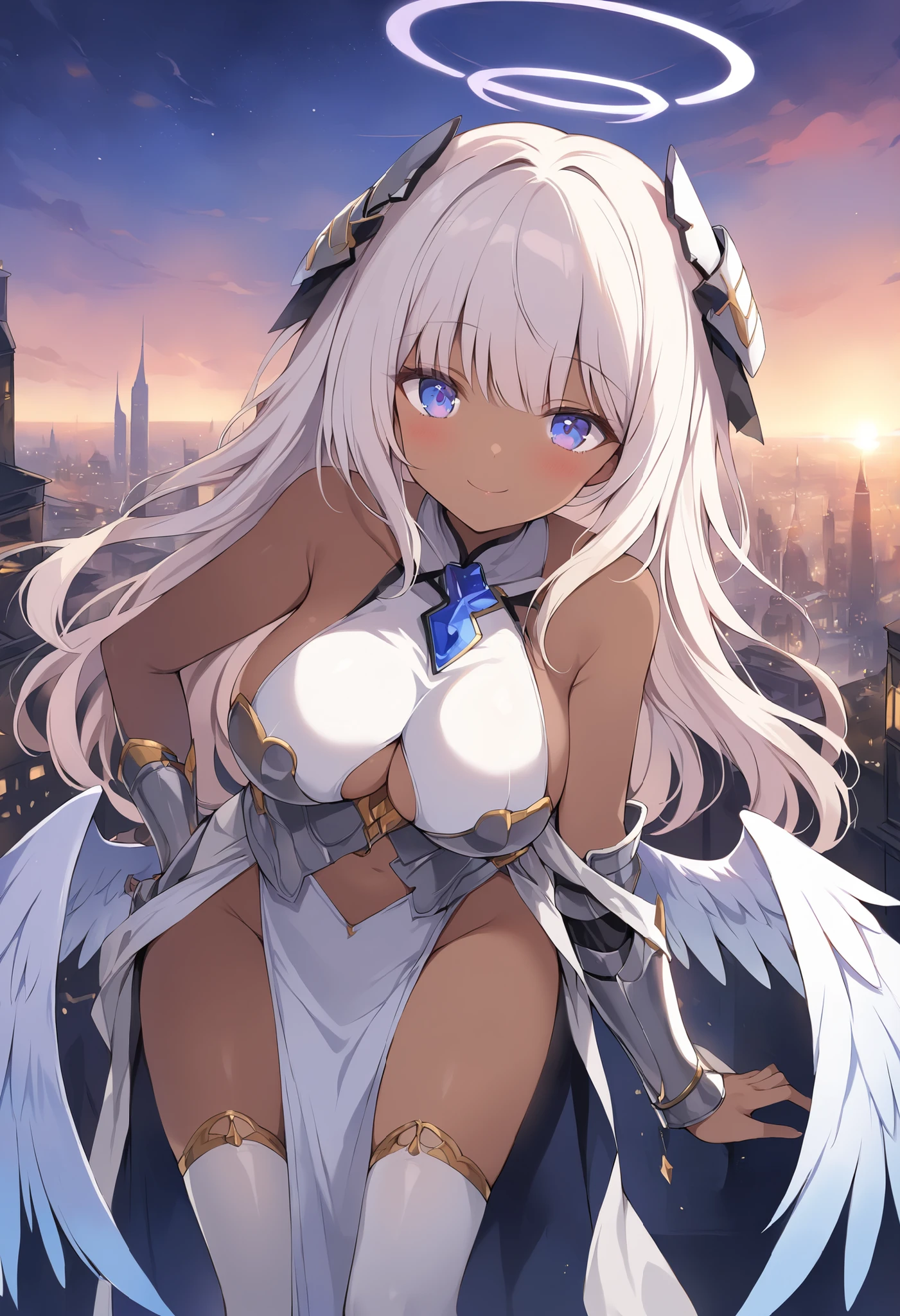 Ridiculous resources, High reproduction works:1.4), ultra - detailed, 1个Giant Breast Girl, from the above, the space, floating