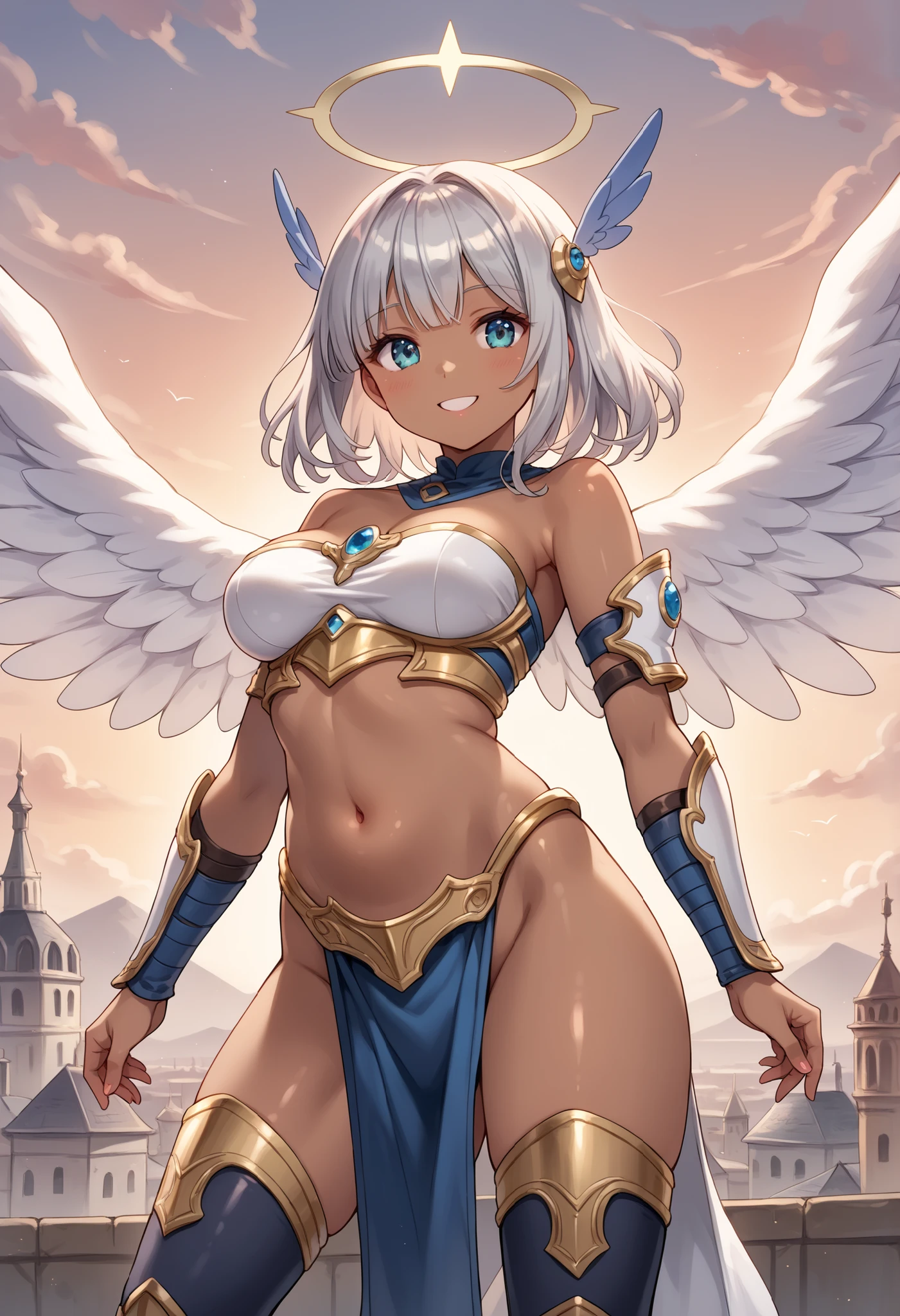 ((front light)),((ass pov)),((((front lighting)))),((Front lighting)),Perfect proportions, (((Busty girl facing forward and holding a weapon))), Narrow waist,European Girls,Balanced style,(A naked girl holding her golden armor in her hands)),((Front lighting)),(photoRealistic: 1.4),Realistic, 3D Face ,((ass pov)),(((from front(Beautiful teenage Italian girl:1.6),((Cute and sexy beauty)), ((Perfect Style)), (Small breasts with beautifully raised pink areolas,:1.5) ,White skin,Perfect Anatomy,(Beautiful and toned body:1.1), A work depicting an erotically bound, nude demonic woman ,(((Two blonde, blue-eyed European girls))),((Golden armor on both arms)),((Golden armor is worn on both thighs.)),((Smiling Girl)),((Narrow eyes)),((The big wings of the archangel)),((Equipped with a shield on the arm)),((Spread your big angel wings wide)), ((Saluting with a golden rifle)),((Front lighting)),((The body is naked)),((Equipped with a shield on the arm)), Ultra-realistic capture, Highly detailed, High resolution 16k close-up of human skin. Skin texture must be natural, ((Medium Shot)),((West Shot)),((((Forward light))),((((Elegant nude elegant girl)))) ,((Slender naked)),((Two skinny naked girls of European descent)),(((A nude figure facing the viewer))),(((Small breasts and exposed genitals))),(Young girl exposes her genitals))),(((The thighs and head fit within the screen)),(((View from head to thigh))),((Beautiful and balanced body)),((Do not show anything below the thighs)),((bottomless)),((topless)),((The left and right arms and left and right thighs are equipped with golden armor.)),((ass pov)),(((from front))),(((cowboy shot))),(((standing pose))),photo realistic,master piece,((ultra detailed)),looking at viewer,smile,photorealistic,Shiny baby blonde silk hair,((She has a large hair ornament and golden armor on her belly.)),((Looking at the viewer from the front)), (((Young face and young body)),((Looking horizontally at the viewer)),(Exposing the viewer to full frontal nudity),((Face forward and look at the viewer at the same height)),((Show your naked body to the viewer with your hourglass figure)),(((Wearing a large golden hair ornament))),No underwear ,((((Naked elegant and graceful girl)))) ,((Naked from head to thighs))、((No underwear whatsoever))、((Head to knee nude shot)),((Beautiful hourglass figure)),((Wearing a cape)),((Beautiful style)),Beautiful and detailed character art, Very detailed, Girl in shiny armor, Beautiful white and shining skin, Unparalleled beauty, ((Shiny baby blonde silk hair)),Realisticな, 3D Face,Shiny Hair, Glowing Skin,((Thin Hair,No makeup,Brilliant Light)),Fantasy,Beauty products,Very detailedな顔のテクスチャ女性, ,No makeup,Brilliant Light)),Fantasy,Beauty products,Very detailedな顔のテクスチャ女性, Cowboy Shot, (Film Grain:1.1), ISO200,