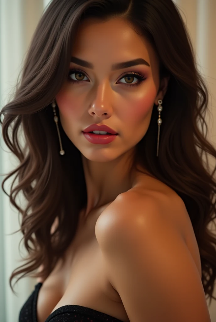 best quality,4k,8k,highres,masterpiece:1.2),ultra-detailed,(realistic,photorealistic,photo-realistic:1.37), busty mexican matured women, attractive facial features, beautiful eyes, sexy look. extremely detailed eyes and face, fair skin tone