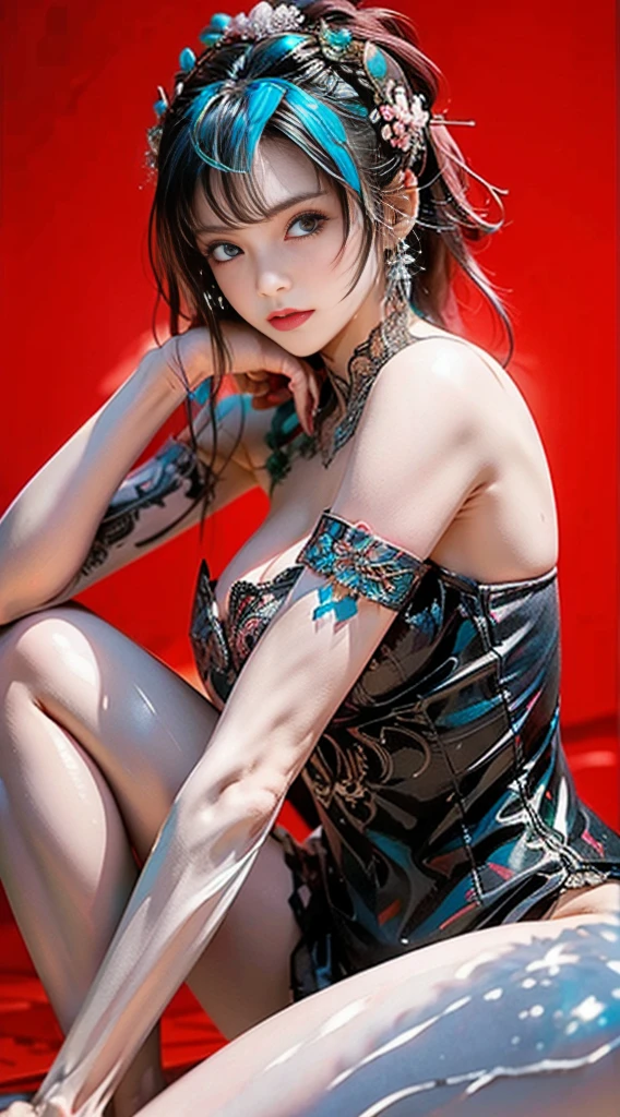 ((((spectacular))) ((heroic)) (((intense))),background, mixed-language_text, Japanese graffit lyrics ,girls, excellent lighting, sidelighting, (), vhsKeeper,, style GUILTY GEAR -STRIVE perfect ultimate (flat color: 1.3), (magazine_cover: 1.4), (multicolored_background: 1.3), striped_background, card_background, circular pieces of white metals glued to the arms coming out shimmering yellow glow,beautiful woman with ultra detailed long black hair, (beautiful and clear background:  1.2), fantastic paintings, graffit style flowers, highly detailed eyes, a t-shirt or dress with a white blouse underneath, background, mixed language_text, Japanese letters in graphite, ashley alexiss beautiful woman, long black hair, excellent lighting, side lighting, perfect ultimate (flat color pink bubblegum gradient: 1.3), (magazine_cover: 1.4), (multicolored_background: 1.3), striped_background, card_background,  :: Discs with sharp and shiny blades in the hand :: circular pieces of white metals glued to the ultra detailed arms coming out sparkling shine, black star design stamped in the middle of the T-shirt, perfect and detailed sculptural body, ultra detailed shirt with abstract design and with Japanese letter print in graphite of the sides of the clothing, used jeans, large chest,  with immersive effects, hover effect, graffiti style flowers background with flowers and vibrant colors, "ultra" hdr detailed and with focus effect, (masterpiece: 1.2, best quality), (beautiful emerald yellow eyes with finely detailed huge eyelashes: 1.2), , ((Solo)), (finely detailed eyes and detailed face: 1.3), beautiful ultra-detailed eyes, linear light smile, graphite and tattoo style background, skintight bodysuit with detailed tattoo style print,  ultra-detailed red gradient leather jacket, warm thighs, black skintight pants with ultra-detailed white and pink details, large breasts, ultra-detailed bracelets on the arms, , (cross necklace)), ((tight red tank top, cleavage bulge, off shoulder))