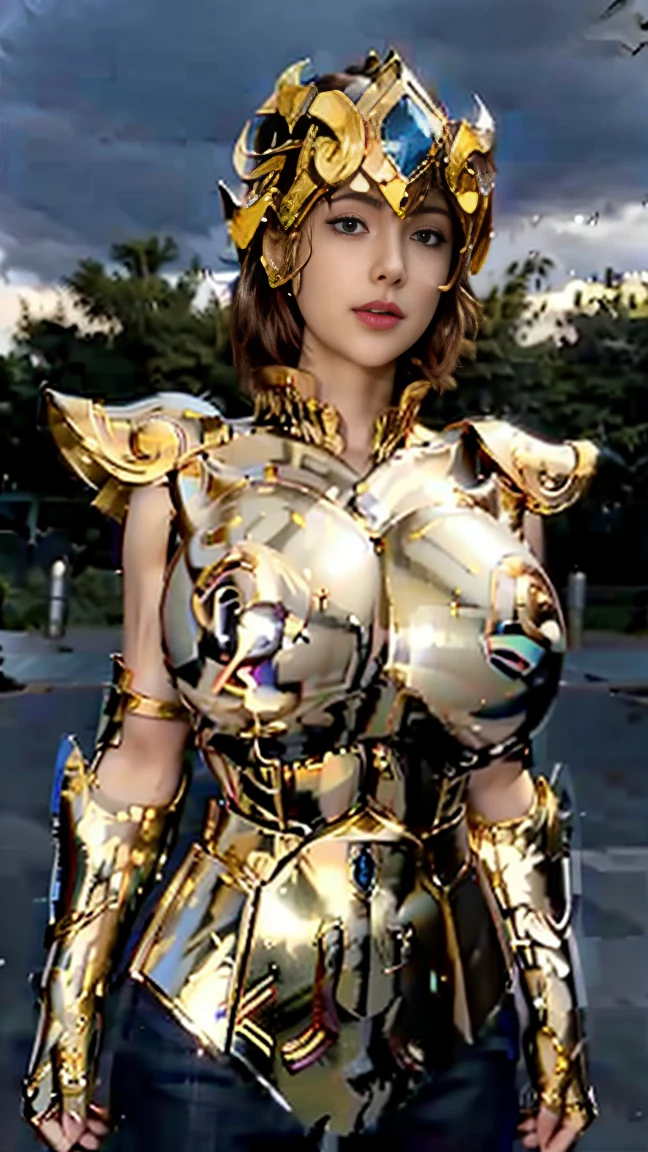 Highest quality,masterpiece,Ultra-high resolution,(Realistic:1.4),Anime Girls,shoulder,charm,Looking into the camera,wuxia ,Gold-colored micro bikini with gold embellishments、（big 、big 房、big Tits）（Cleavage exposure、Exposing the upper arm、Navel exposure、Exposed thighs、）（Golden Garter Stockings）（Delicate fingers）