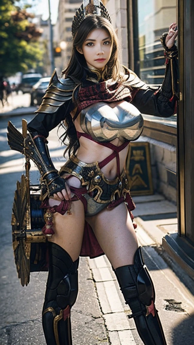 Professional , masterpiece、top-quality、photos realistic , depth of fields 、(Dragon Black Metal Body:1.9),(Mattretto、(cleavage of the breast)、Dragon Gold Weapon、(Micro Bikini Armor:1.4),Gorgeous gold weapons ,Particles of light、Particles of light、(( Dragon's dense and gorgeous sword)) , (demonic wings)、((a blond))、(Castle background)、Fight dragons、((Gangle's forest background))、Take intense poses、Beautiful Caucasian beauty、1a person、dynamic ungle,(((Detailed and ornate dragon helmet)))、Smaller head、A smile、Castle background、Thin and beautiful female hands、cleavage of the breast、Soldier in iron armor on background、Mystical expression、Light Effects、intense fighting、Wind-effect、magic circles、With the legendary magic wand、Dragon's tail、explosions、