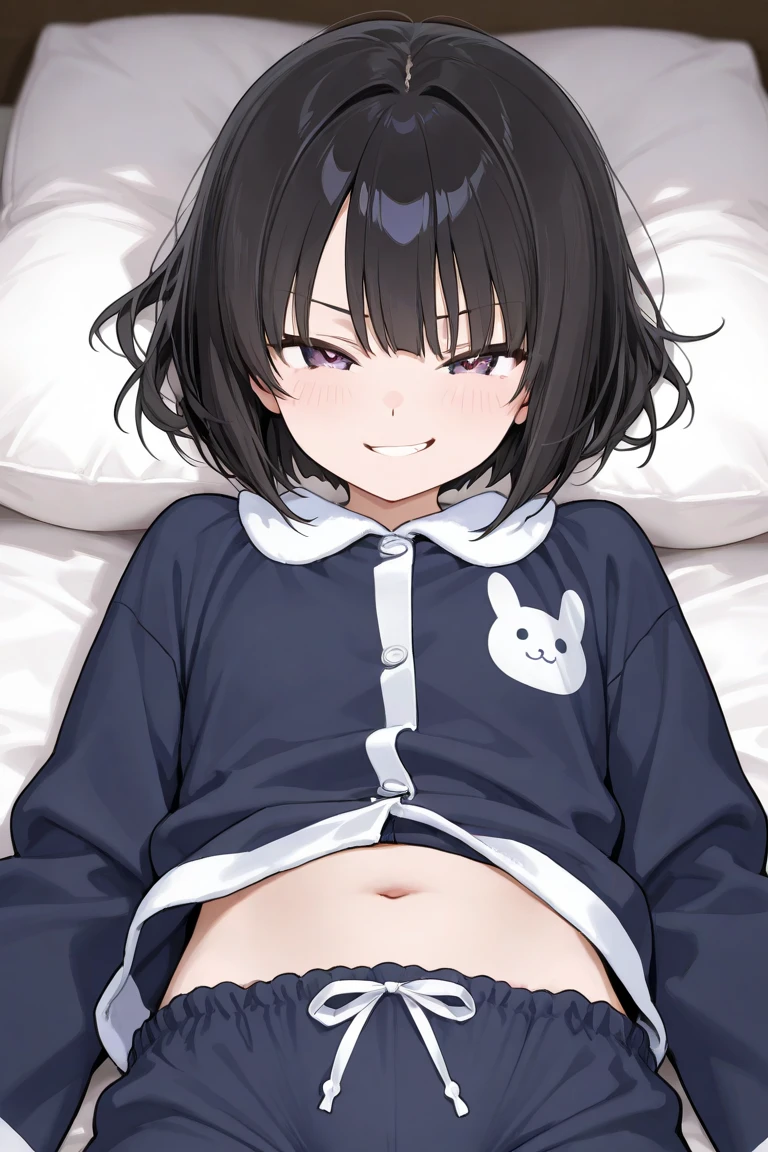 loli, ((Black skin)), small , nipples, short shorts, tight shorts, vagina mark, no shirt, bare legs, cute,