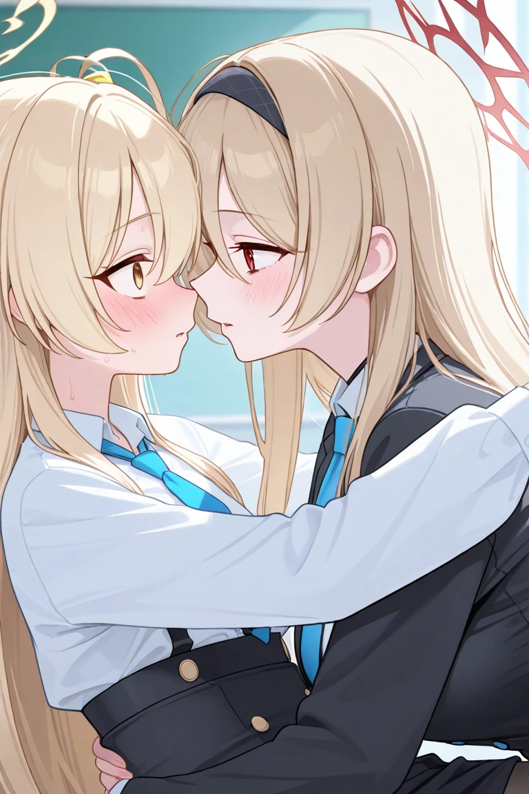 Girl (young) (blonde) having sex with guy (young) (blonde)