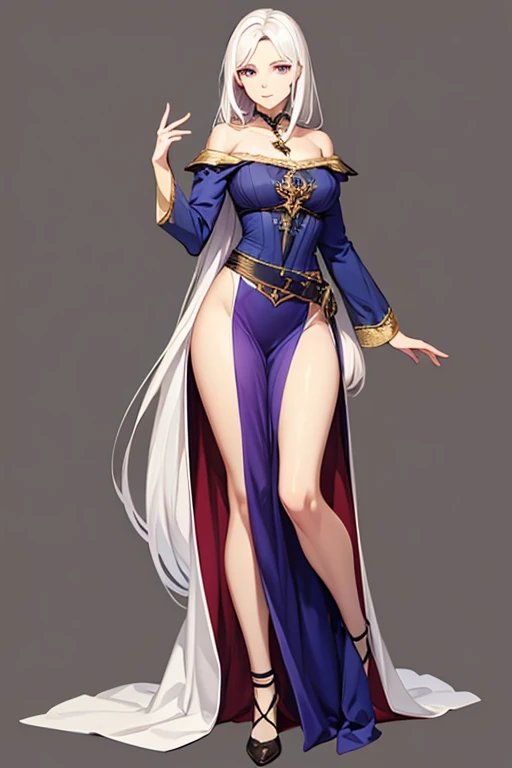 full body of a woman in a dress with a veil, feet together, standing feet together, militar boots, beautiful fantasy maiden slave warrior, beautiful fantasy art portrait, fantasy victorian art, medieval fantasy art, beautiful and elegant queen Roxxane, portrait of queen of light, fantasy portrait art, gothic fantasy art, a beautiful fantasy empress, ((white background)) hands on hips
