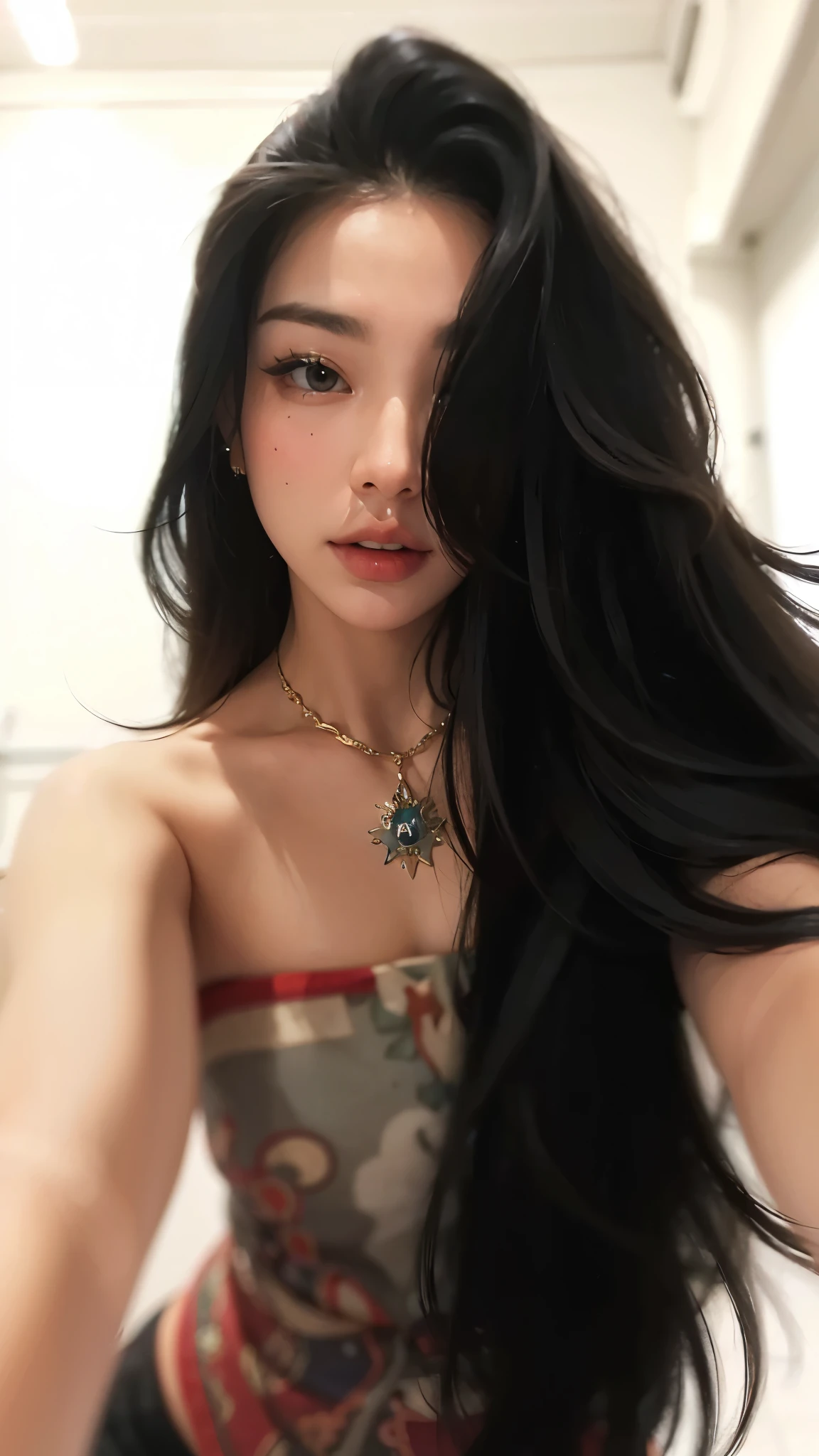 gorgeous woman, tall quality, perfection details, ultra 8K, perfectly rendered face, all her facial and body details are perfectly detailed, maximum quality, 8K, perfectly rendered details, ultra rendered photography for maximum and impeccable quality, wonderful and charming woman, perfect eyes, perfect lips, perfect nose, perfect hair, perfect skin, she is too wonderful, image with maximum ultra mega rendered quality at the height of perfection, each strand of her hair is perfectly wavy and detailed, she is wonderful, an 8K image rendered to the highest AI quality that human eyes have never witnessed such quality and beauty, the image has good saturation and coloring, vivid, super rendered, rendered skin, rendered hair, rendered nose, rendered lips, super rendered image to the highest and best possible quality