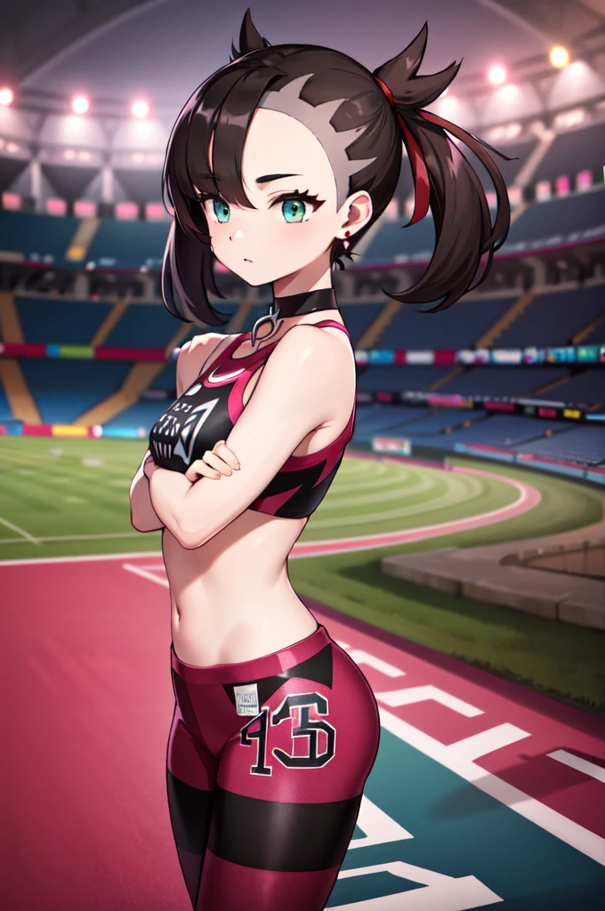 (La mejor calidad,Altas Resoluciones,Ultra detallado,realista:1.37),retrato,waifu,futbolista,sexy,hiper sexual,futebol,atletic,Cuerpo en forma,piernas fuertes,intense expression,dynamic pose,vivid colors,Studio lighting,Estilo negro,Piel impecable,gotas de sudor,cabello brillante,pantalones cortos,Maillot ajustado,Zapatos deportivos,Football stadium,Multitud apasionada,foco nítido,physically based representation,Bokeh,alto contraste,Luces y sombras, (desnudez), cameltoe