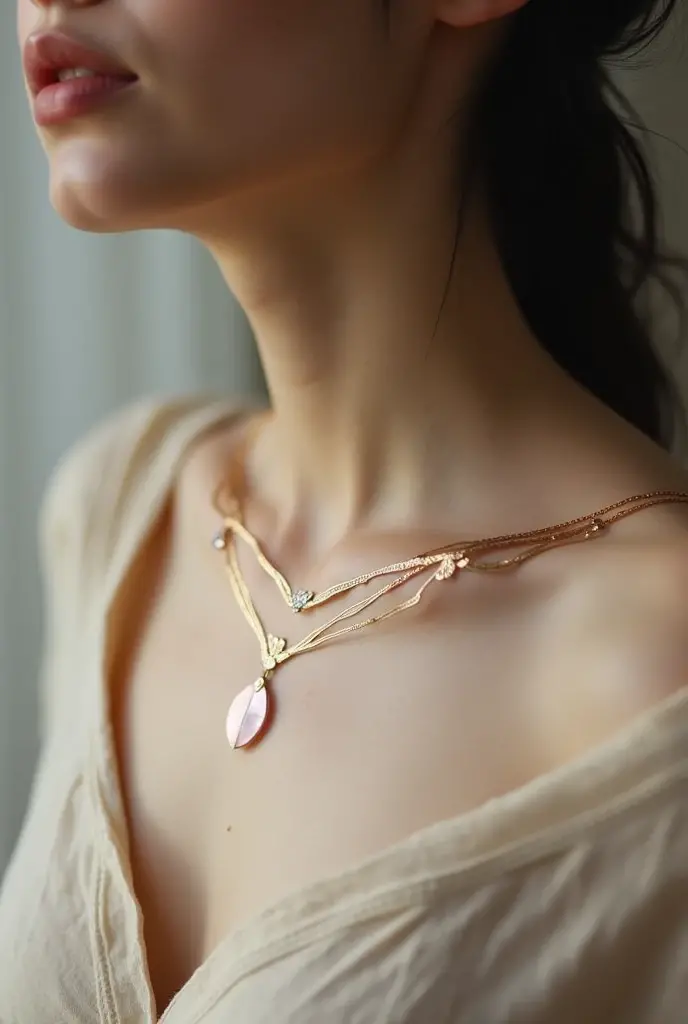 Girl with pale skin and pink undertone 