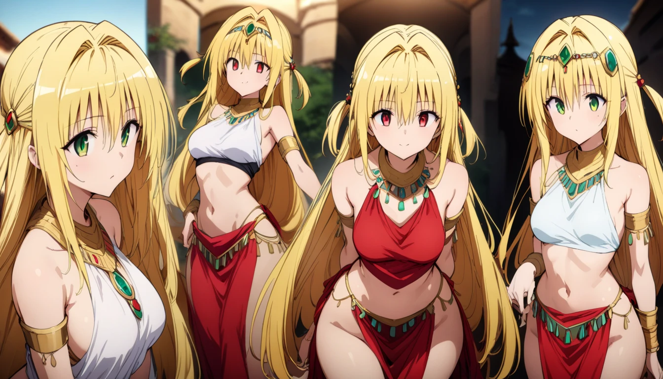 (masterpiece, best quality),best quality, (ultra-detailed), (3heads:1.5), 1girl, (junko (touhou):1.3), masterpiece, top best quality, ultra quality, ultra resolution, ultra detail, black top, crop top, ((stomach)), midriff, ((groin)), red and black skirt, normal ears, shackles, blonde hair, very long hair, wavy hair, sidelocks, red eyes, parted lips, single horn, sweat, cute, toned belly, hand on own chest, eyelashes, (25 year old woman:1.3), (masterpiece:1.5), (best quality:1.5), (beautiful detailed), extremely detailed CG, extremely delicate and beautiful, depth of field, (finely detailed face), (perfect details:1.3), (mature female:1.3), wide pelvis, slender, large veiny breast, 16k resolution, highres, very high quality, very high definition, extremely detailed, masterpiece, blonde hair, long hair, alluring presence, braid, short skirt, close up, big tits, young, chinese clothes, hair ornament, chinese headdress, adult woman, blonde woman,
