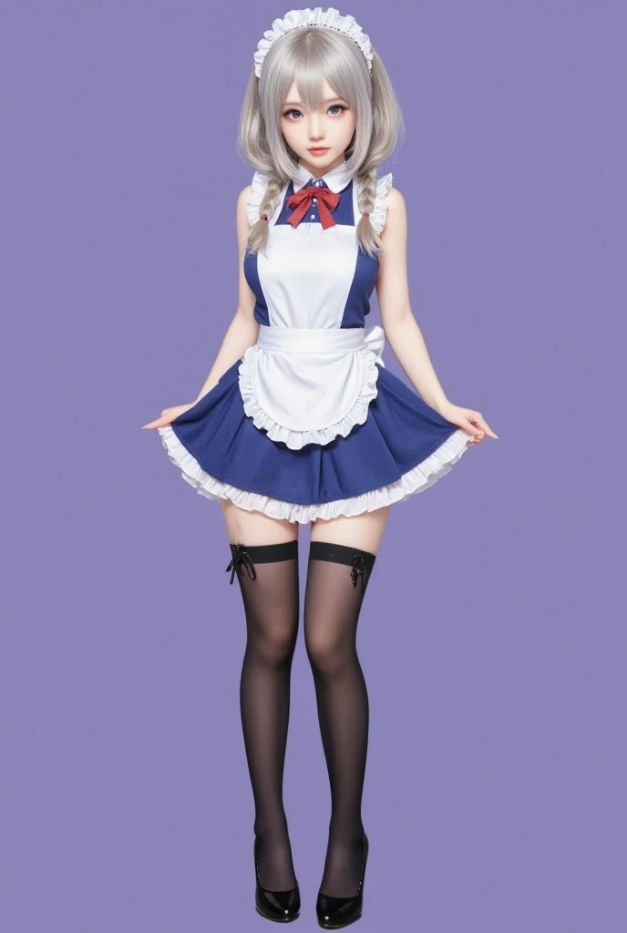Photos taken by a professional photographer,Live action,4K、Two women in maid clothes, anime maids riding early tanks, Artorian Pendragon, anime style like fate/Stay Night, Fate Grand Order, maid clothes, Ecchi anime style, characters from azur lane, Ecchi style, full body commission for, small curvy loli, Ecchi, Girl in maid costume