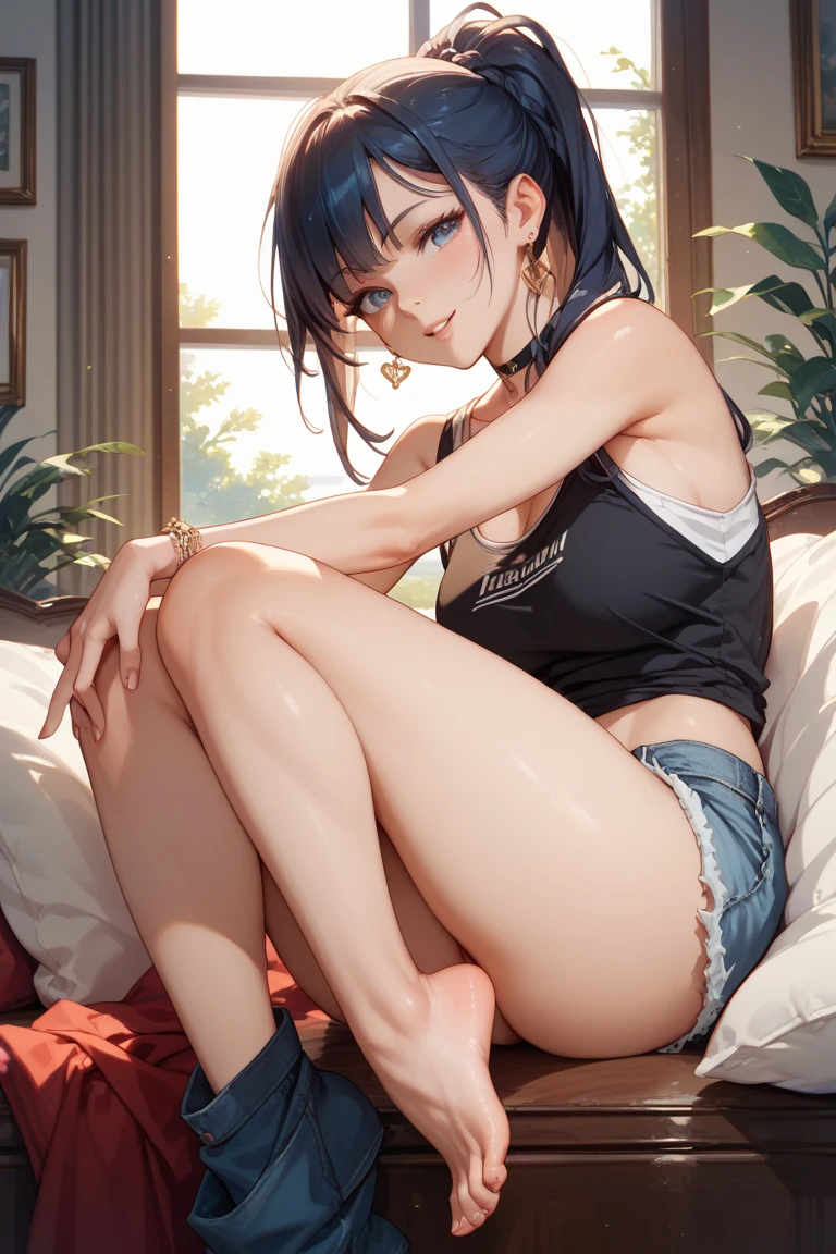 (Raw photo:1.2)、(Photorealistic:1.4)、(masterpiece:1.3)、(highest quality:1.4)、超A high resolution、(Detailed eyes)、(Detailed facial features)、(Detailed clothing features)、Hmph、8K resolution、Solo Focus、Skin Tightening、(Glowing Skin)、(Slender girl)、dream-like、
(Extremely detailed)、Confirmation of commentary、Request for commentary、landscape、No text、
Virtual Girl - Aim for it、Medium chest、Straight Hair、short hair、Black-haired、black eye、
One Girl, 
Crystal Pendant、String Panthibra
innocence、
(Charming smile with open legs、Spread your legs、Enchanted、Kneeling、The best smile、Low angle、Wavy Hair、Shower room、dim、dim照明、Show me your ass、Backward view、Back Angle、Hip Center、