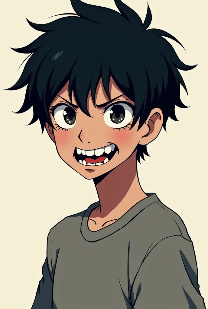 Anime boy who looks like dragon and have dragons teeth