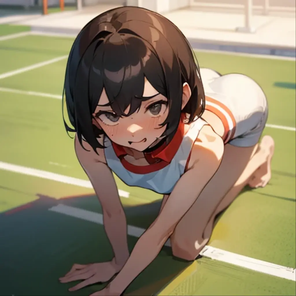 very cute and beautiful girl,(Very detailed美しい顔), (((Close-up shot of face、Open your mouth very wide、Sweating all over、、Excited、Fascinating、orgasm))),blush,Black Hair,Seraphim,((short hair、Black Hair、Pink hair on the inside、Gal、Small breasts)),((Track & field athletes' uniforms)),((Reaching for the camera、Spread your legs、High angle、Dynamic Angle、Hands on the local area)), ((Small storage room in gymnasium、Dim lighting、vapor、Sigh、The expression of the limit)), (Highest quality,masterpiece:1.0),Absurd,High resolution,Super detailed,Very detailed,32k,8K resolution, Intricate details,Movie Scenes,Detailed Background,alone,Dynamic Angle,
