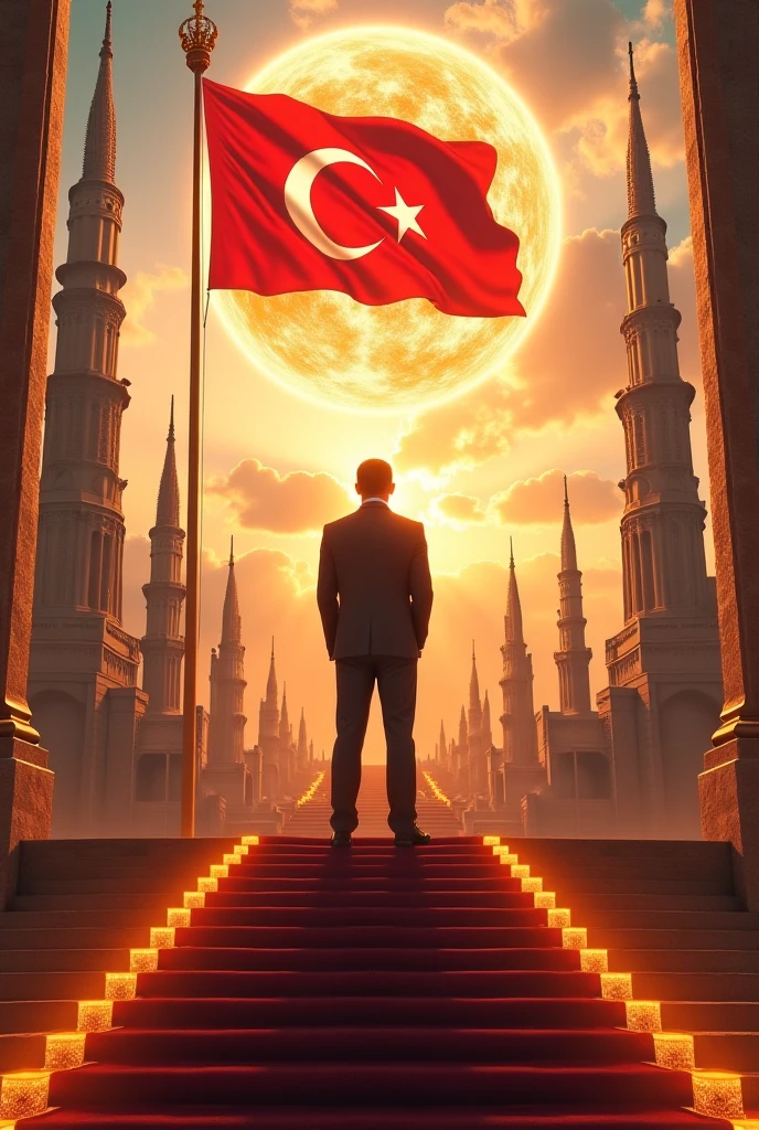 What Türkiye Will Look Like in 100 Years with a Flag 

