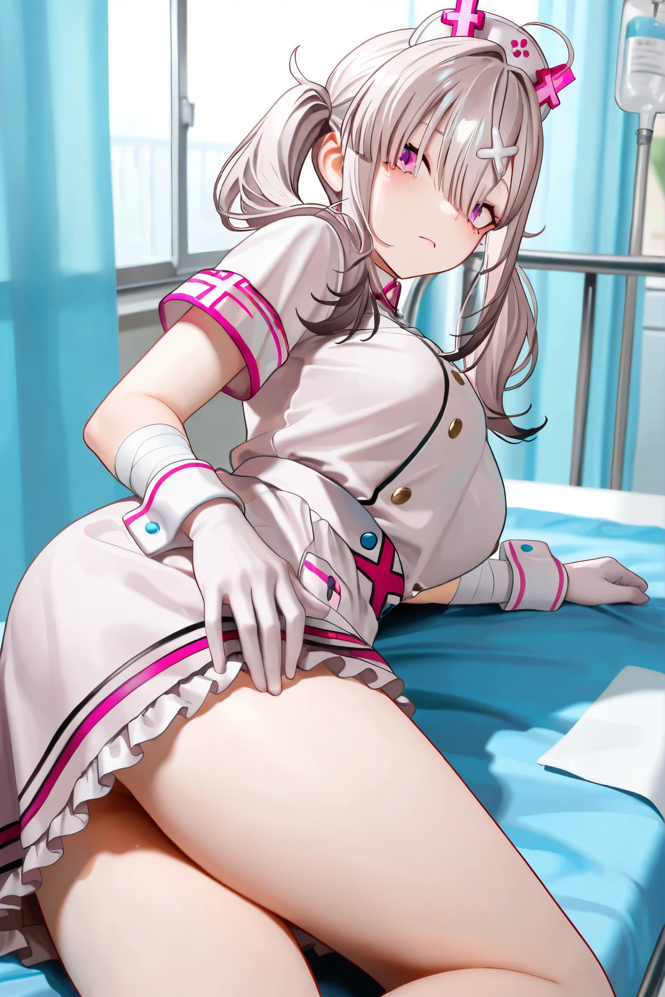 , nsfw,hentai,perfect anatomy,perfect human structure,(masterpiece:1.4),(best quality:1.4), ultra detailed,Beautiful and detailed eyes,8K,detailed beautiful face and eyes,official art,beauriful and detailed illustration, super detailed skin,
, 1girl, 1boy,(1 boy and 1girl are having sex:1.5) ,sex, vaginal,hetero, pussy, penis, erect large penis,deep penetration, perfect foot structure, perfect pussy structure, perfect penis structure,
, girl lying on bed,lie down on her back,on back, spread legs,M legs, bed, pillow, (missionary:1.3), (missionary position:1.3),
, looking at viewer, POV,
Delicate eyes,silver hair, red eyes,Illyasviel von Einzbern,s old,small breasts,cute,(loli, le, ultra cute kawaii:1.3),(pink magical girl costume:1.4), cape, yellow ascot, pink dress, bare shoulders, sleeveless, detached sleeves, white gloves, white skirt, pink thighhighs,
(blush:1.3),涙,(face full blush:1.3),怖がる,painful,
,cowboy shot,