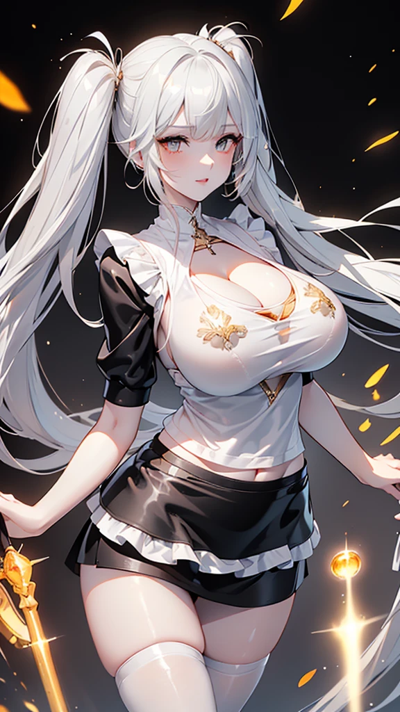 (Oil, masterpiece, highest quality, Very detailed, Focus on the characters), Blushing、Detailed facial expressions，Detailed depiction of hair,([return:0.8]|[ face facing returnwards:1.1]), Big Breasts,Large Breasts、Big Ass、
White micro bikini,Starry Sky Scenario、Stick out your buttocks、Night view、Gray Hair、Curly hair、ponytail、I can see the chikubi、Sweaty、Spread your legs、Sticking out tongue、