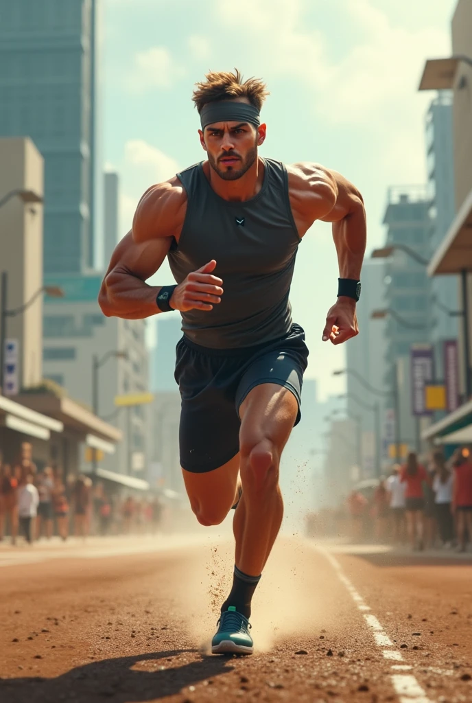 Moreno jogging