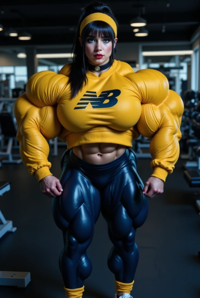 Reflective nylon clothes , Viewed from above, A heavily muscled bulky muscular crossfit fugure,heavyweight physique, bulging 20 inch biceps, A heavily muscled iffb pro female bodybuilder Anna Falchi, feminine and muscular, exaggerated muscle physique, big muscles, massive muscles,
bulging muscles, ((A mature woman stands in front of an caffe)),((turtleneck shirts:1.3)). 40k, Photography, Masterpiece, Best quality, dark grey background, ((A plump chest)), Perfect face, perfect chest, ((chest-huge)), ((1 girl with brown eyes and gorgeous light black hair)),full soft chest and white skin, ((very soft chest). Ultra-detailed face, Detailed eyes, Embarrassed, Smile, Summer, Daytime, (((dog collar))), Half body, dated