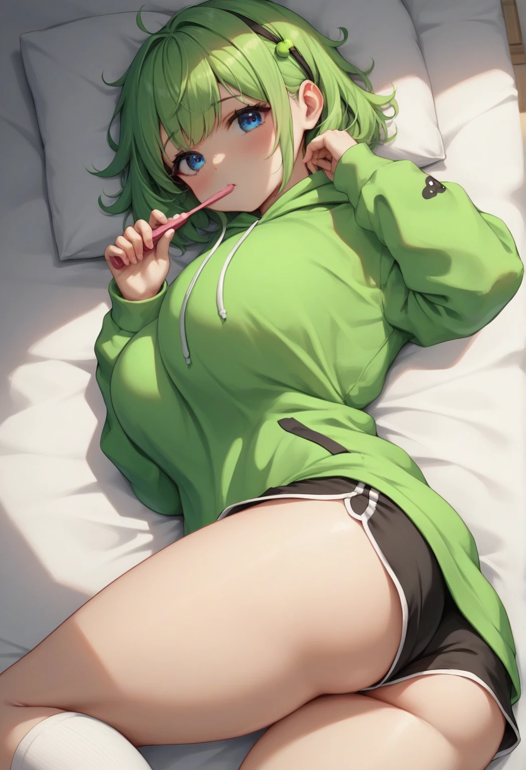 score_9, score_8_up, score_7_up, score_6_up, score_5_up, score_4_up, source_anime
, 1girl, Nahida (genshin_impact), genshin_impact, green hair, small breasts, collarbone,  floox style, \\\\\  jacket,, open clothes, green jacket, green track suit,, sportswear, standing, track jacket, green track pants, track suit, \\\\\ steam, steaming body, sweat,, rating_explicit, high resolution, deep breath, face, grey background, solo, , nipple slip,  bandaid on nipples, (loli:1.2)