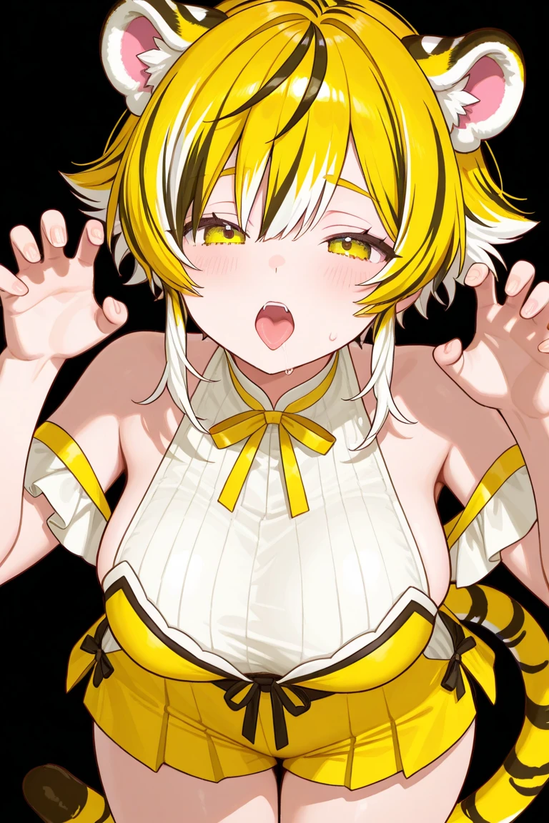 tomoe mami, big breast, blonde hair, drill hair, choking,strangle,strangling,struggling,throatlift,asphyxiation, tentacle leash